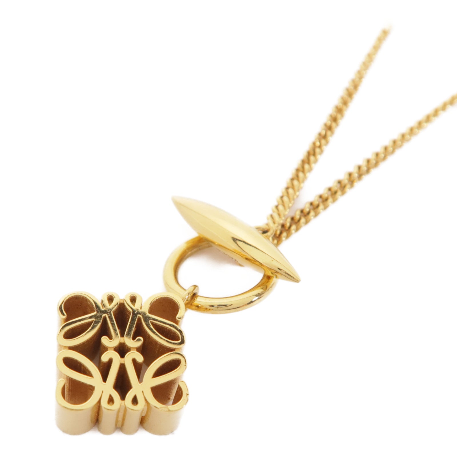 LOEWE 金屬Anagram Pendant項鍊