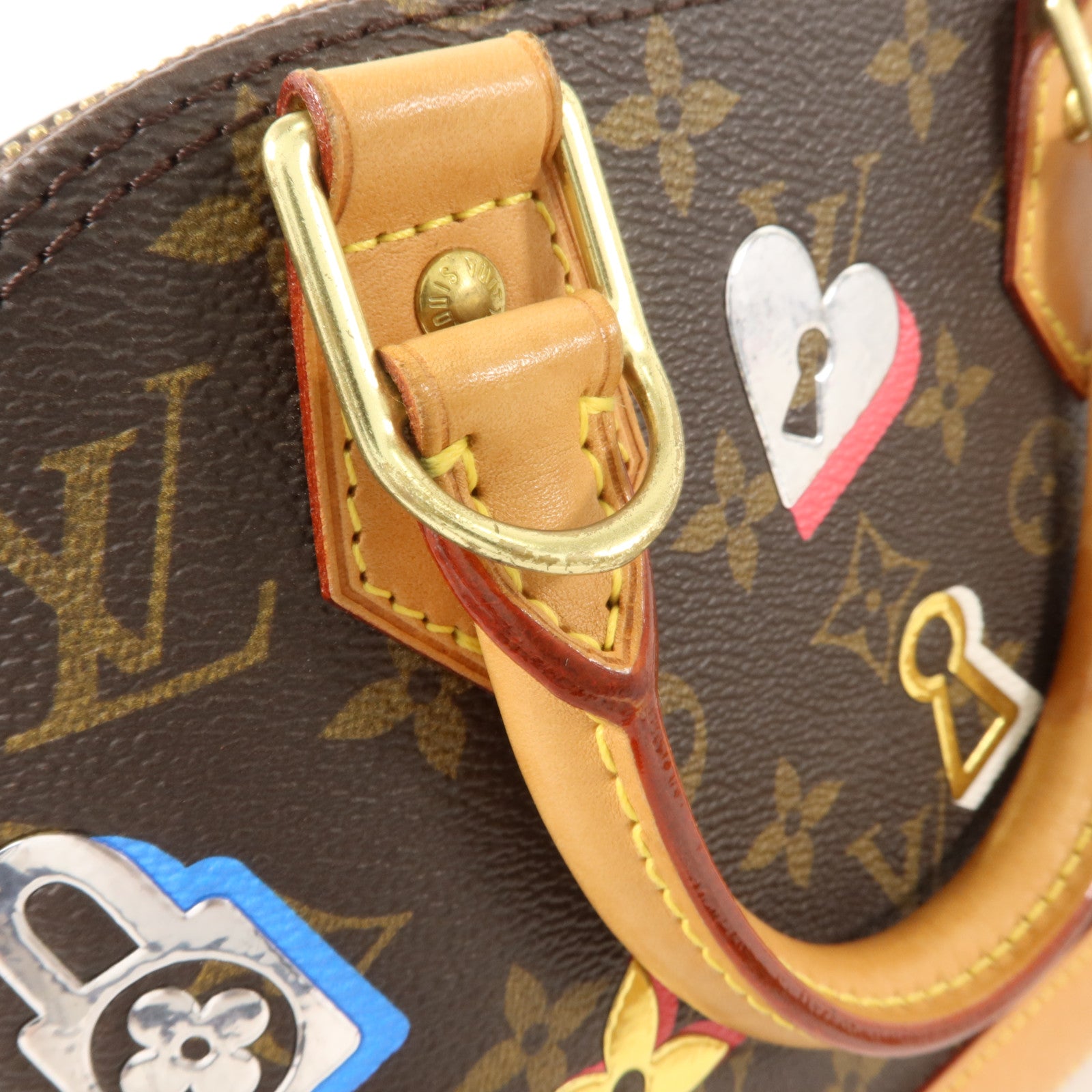 LOUIS VUITTON Monogram Love Lock Alma BB手挽肩背兩用袋