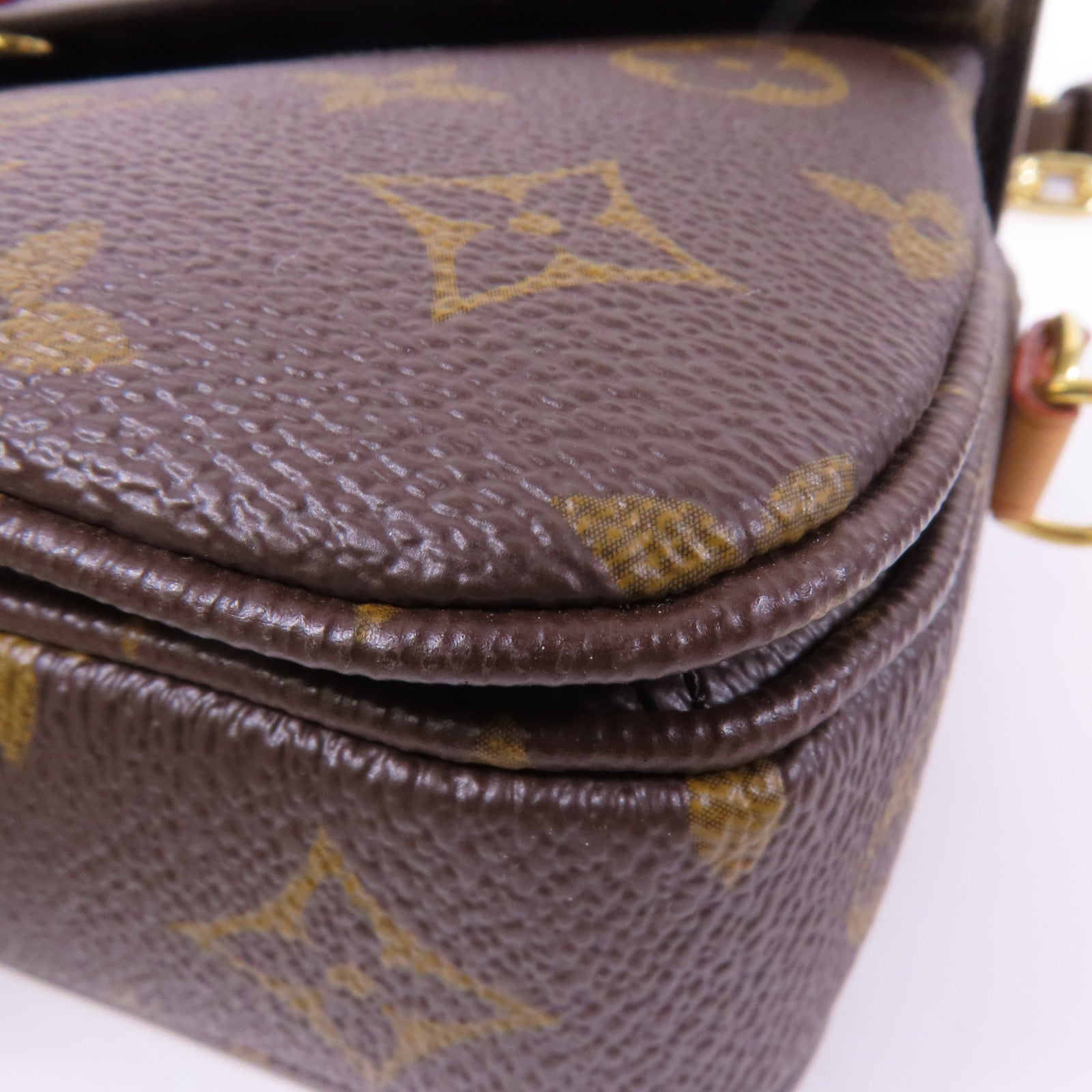 LOUIS VUITTON Monogram Pochette Metis East West金扣手挽肩背兩用袋