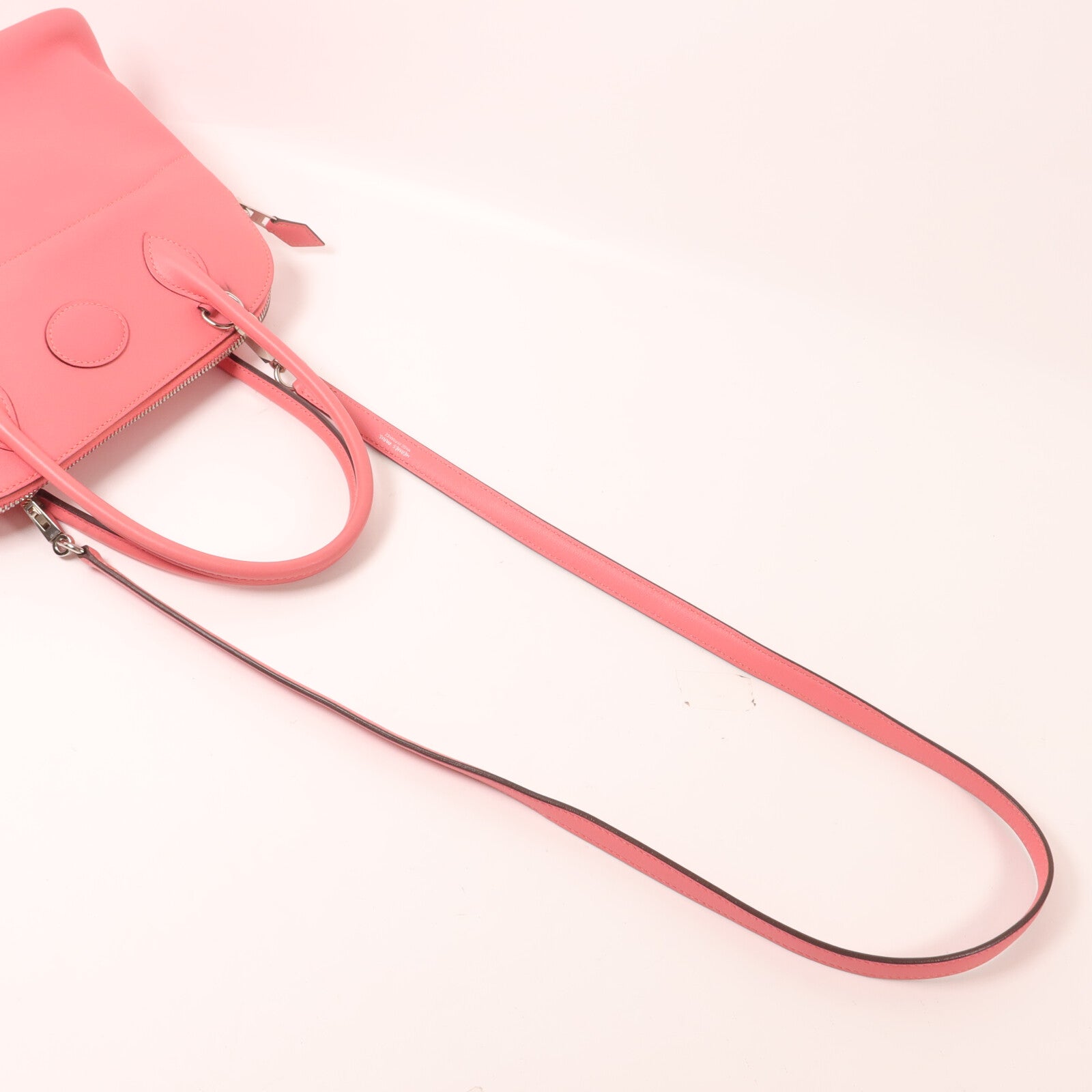 HERMES Swift皮革Bolide 27手挽肩背兩用袋Rose Azalee
