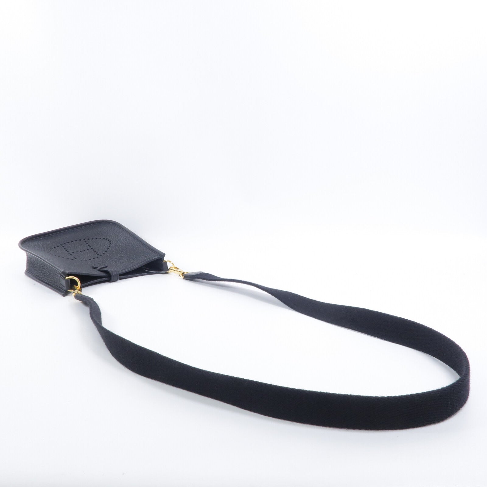 HERMES Clemence皮革Evelyne TPM肩背袋Noir