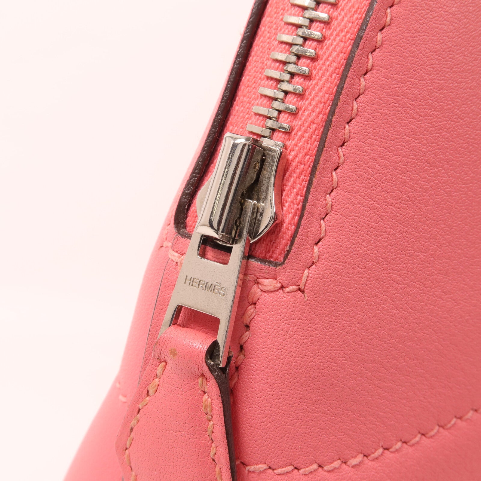 HERMES Swift皮革Bolide 27手挽肩背兩用袋Rose Azalee