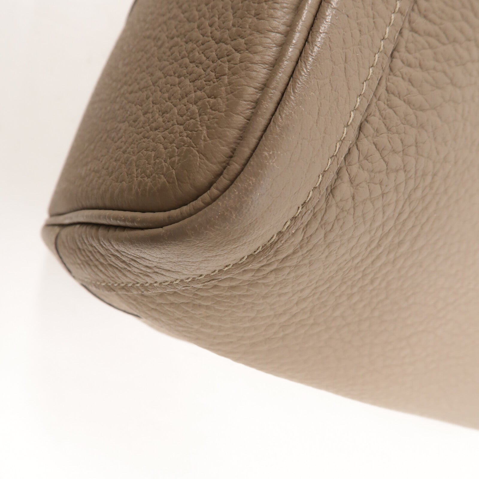 HERMES Negonda皮革Garden Party PM手挽袋Gris Asphalte