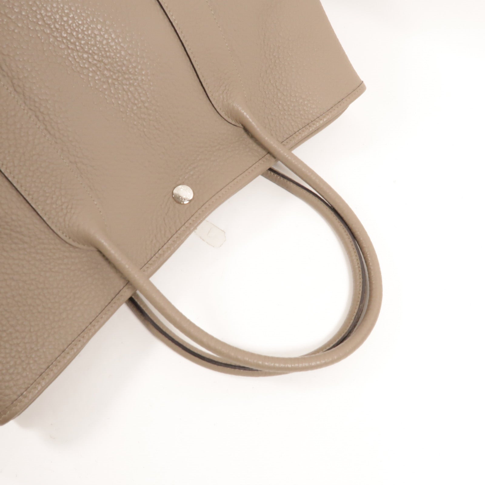 HERMES Negonda皮革Garden Party PM手挽袋Gris Asphalte