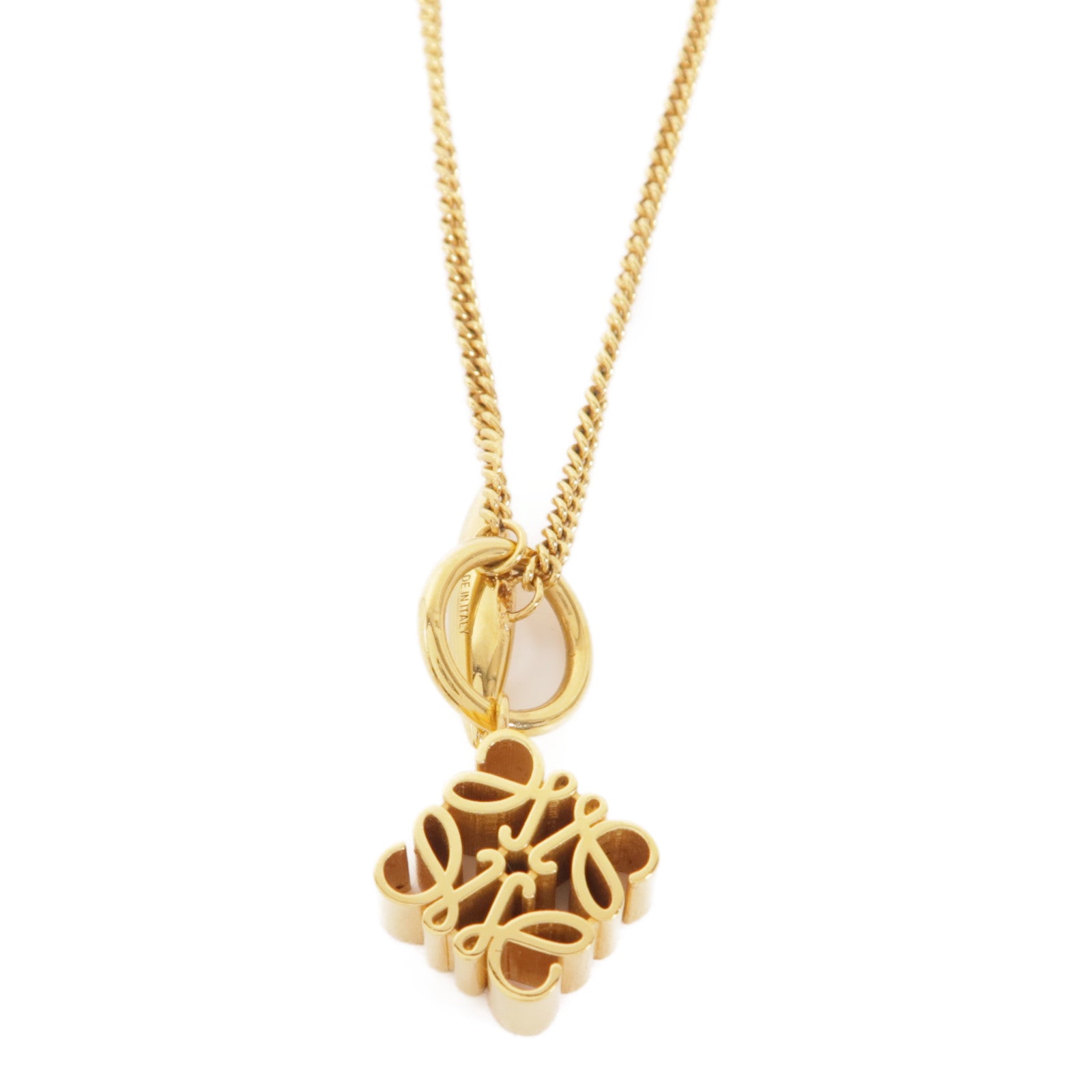 LOEWE 金屬Anagram Pendant項鍊