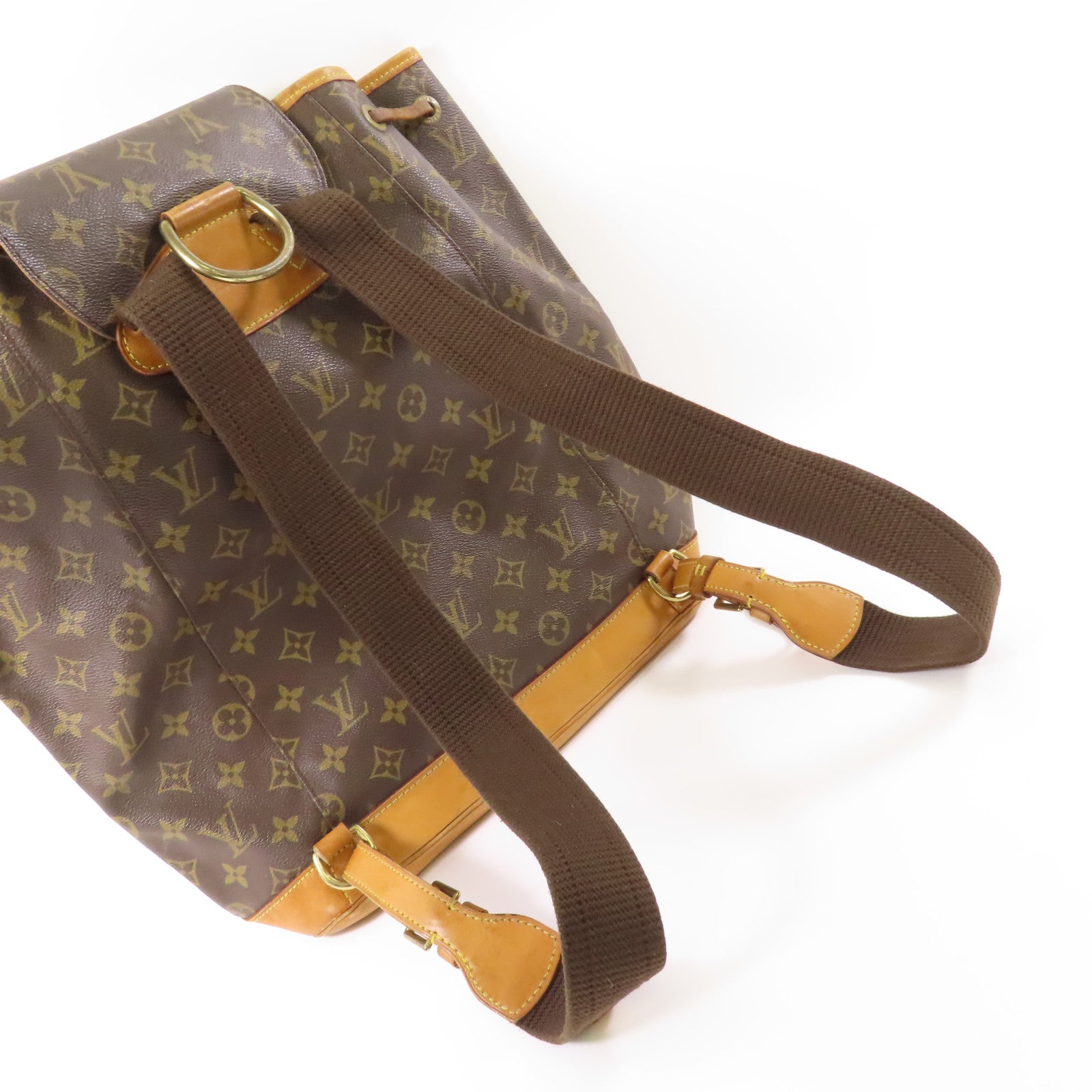 LOUIS VUITTON 【激減優惠】Monogram Montsouris GM金扣背包