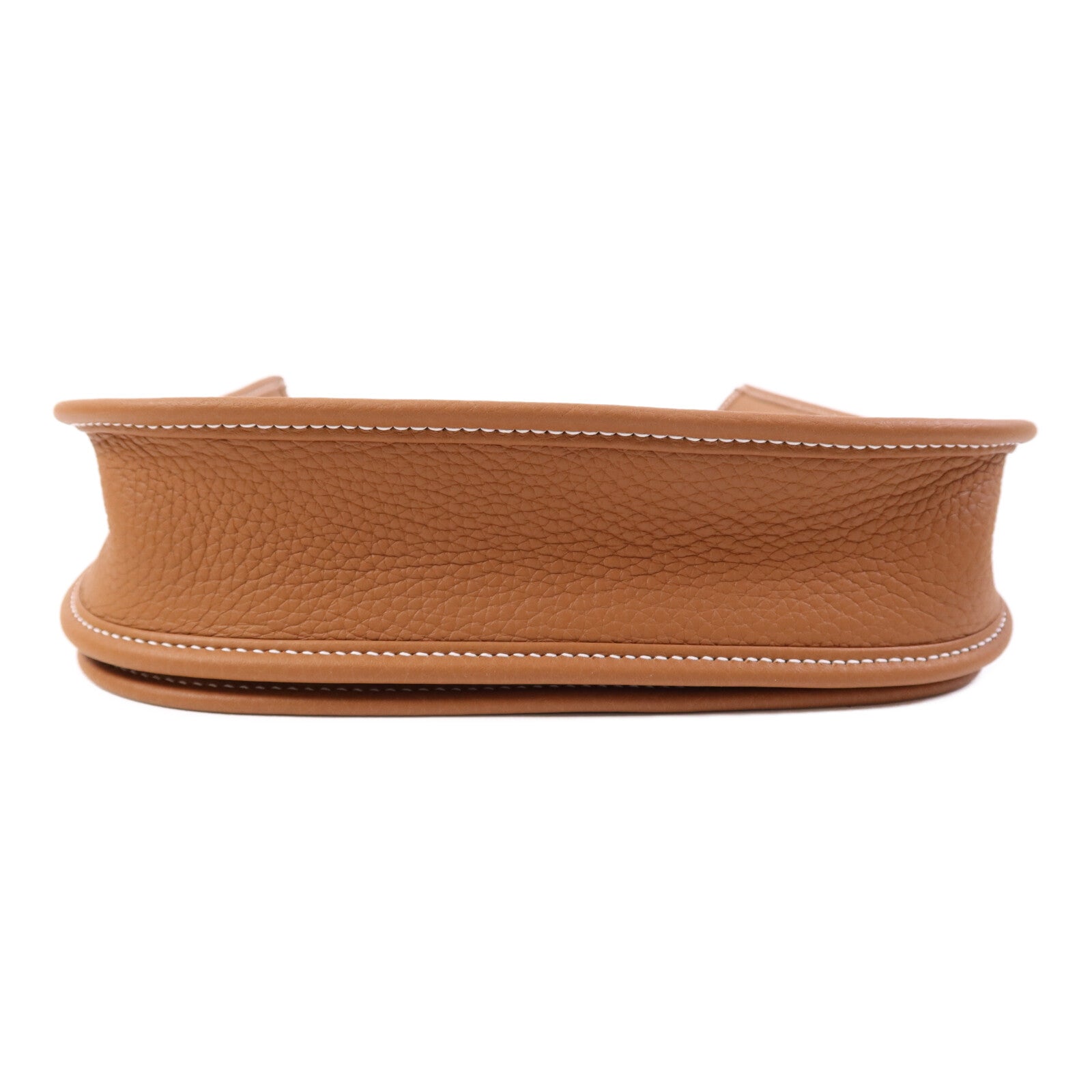 HERMES Clemence皮革Evelyne 23銀扣肩背袋Gold