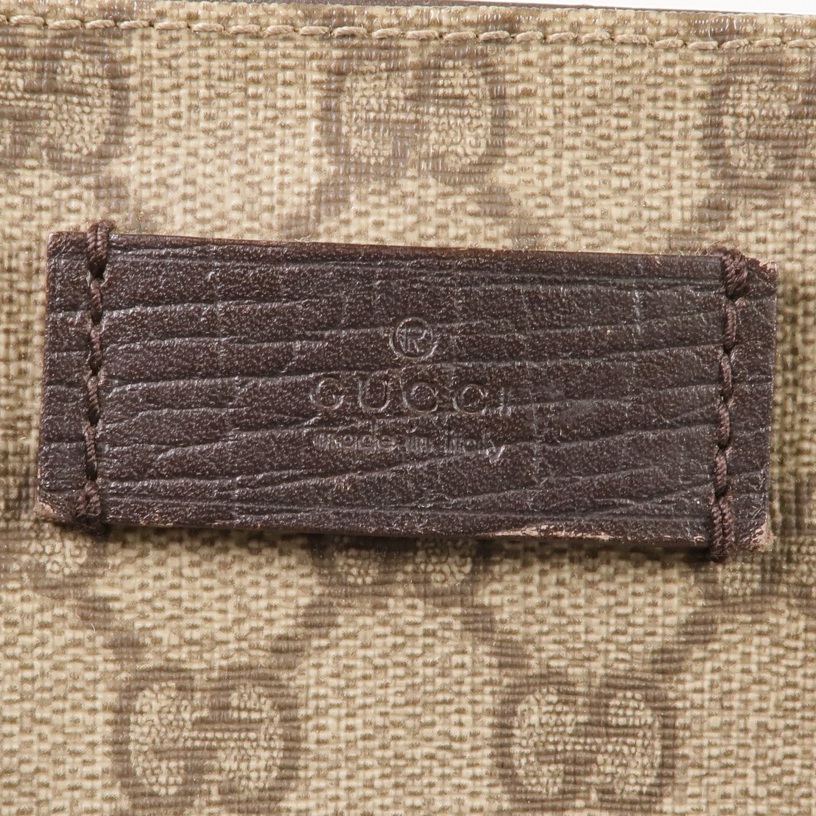 GUCCI 塗層帆布Supreme Tote Bag銀扣手挽袋