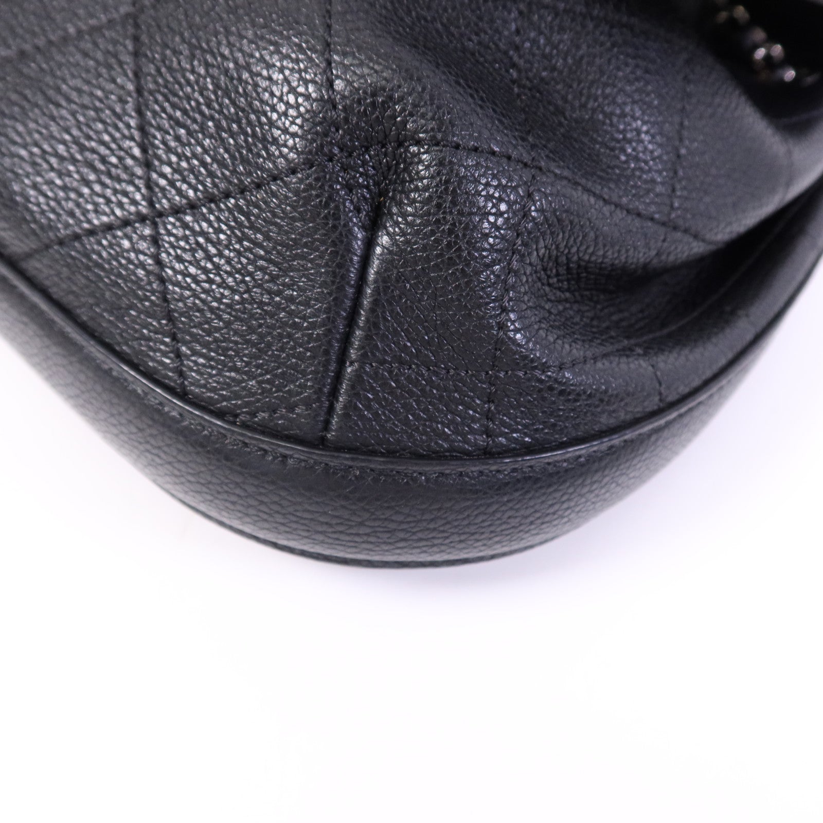 CHANEL 牛皮皮革Shoulder Bag銀扣鏈帶肩背袋