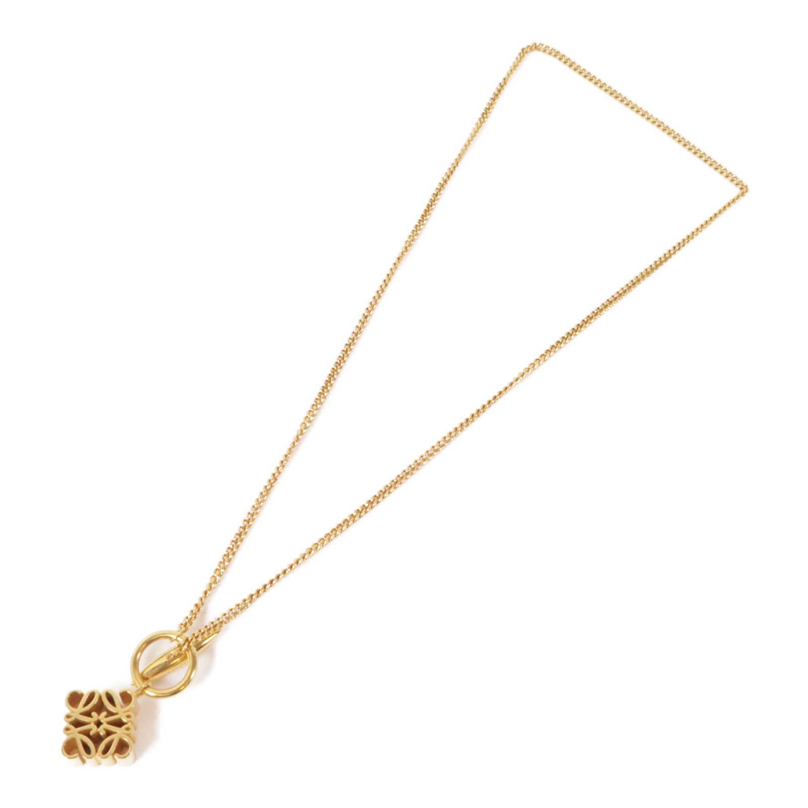 LOEWE 金屬Anagram Pendant項鍊