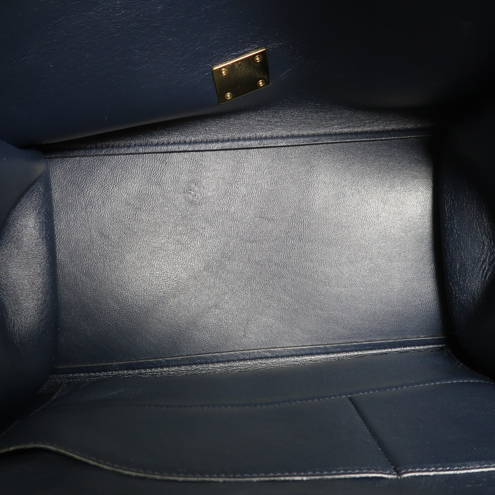 CELINE 牛皮皮革Shoulder Bag銀扣手挽肩背兩用袋