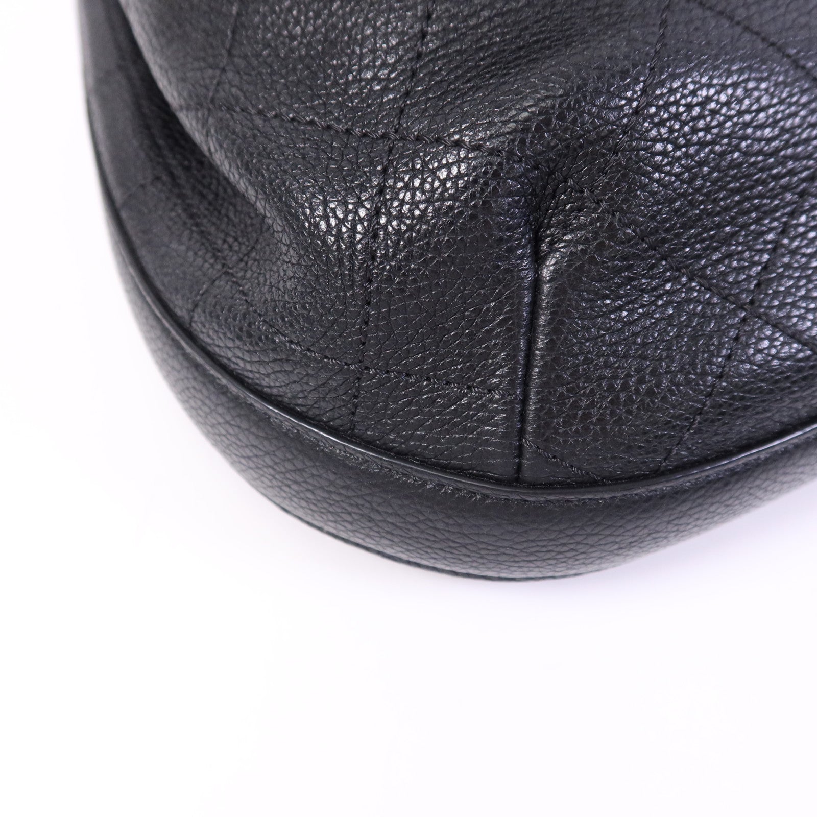 CHANEL 牛皮皮革Shoulder Bag銀扣鏈帶肩背袋