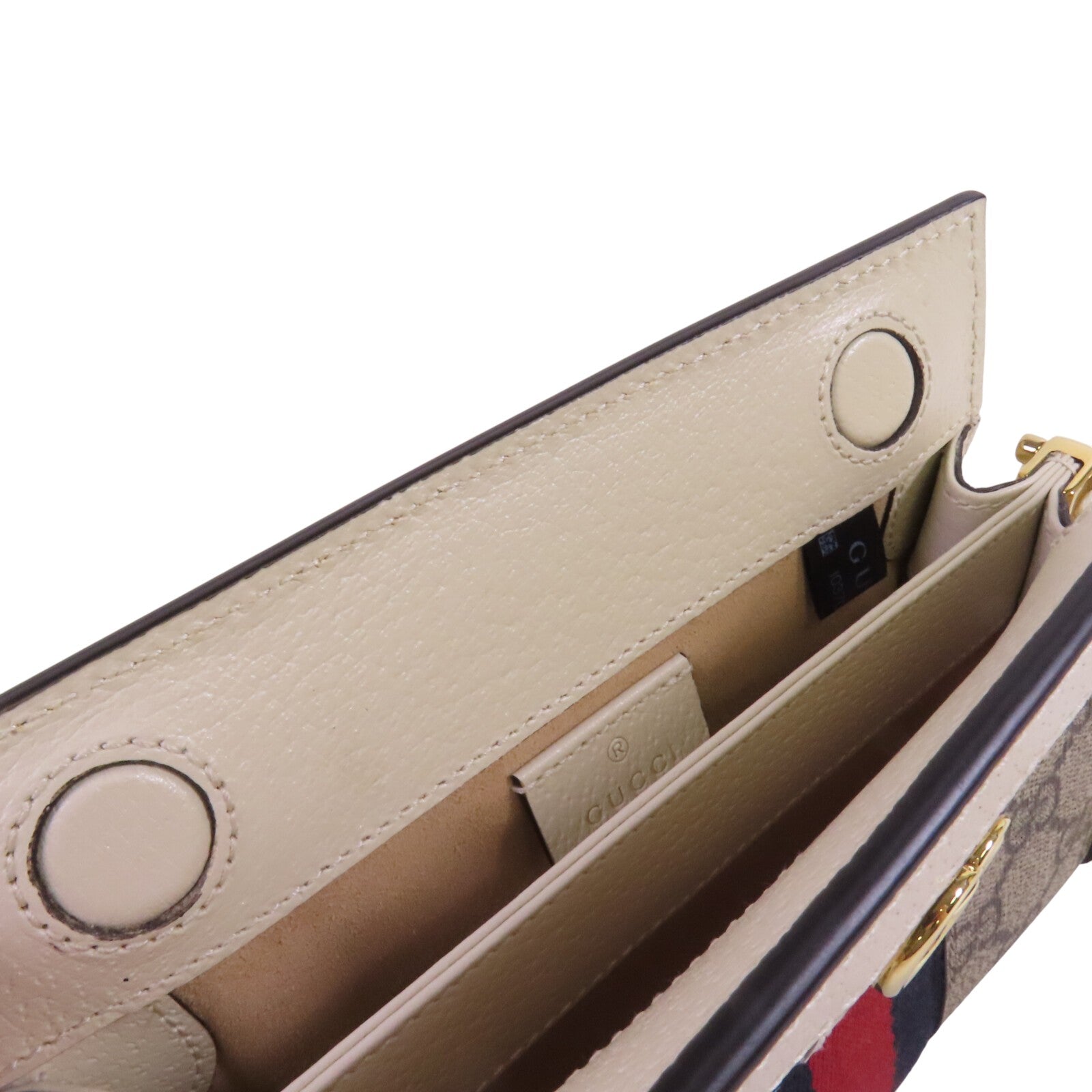 GUCCI 塗層帆布Ophidia金扣鏈帶肩背袋