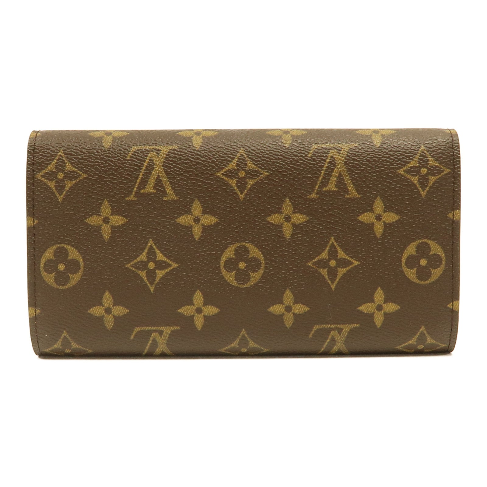 LOUIS VUITTON Monogram Long Wallet金扣長錢包啡色