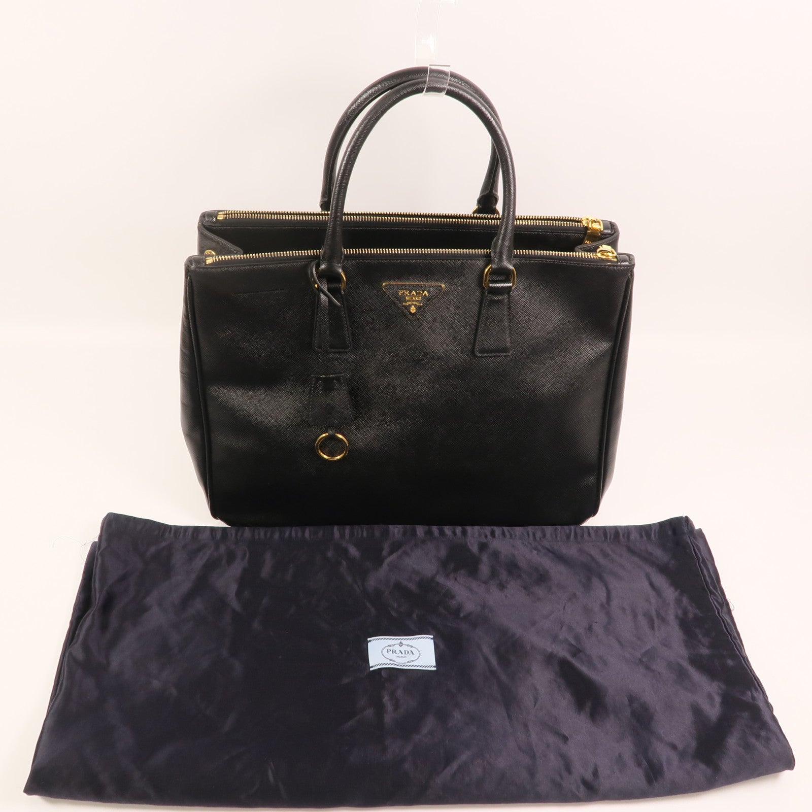 PRADA 牛皮皮革Saffiano Lux Tote Bag金扣手挽袋