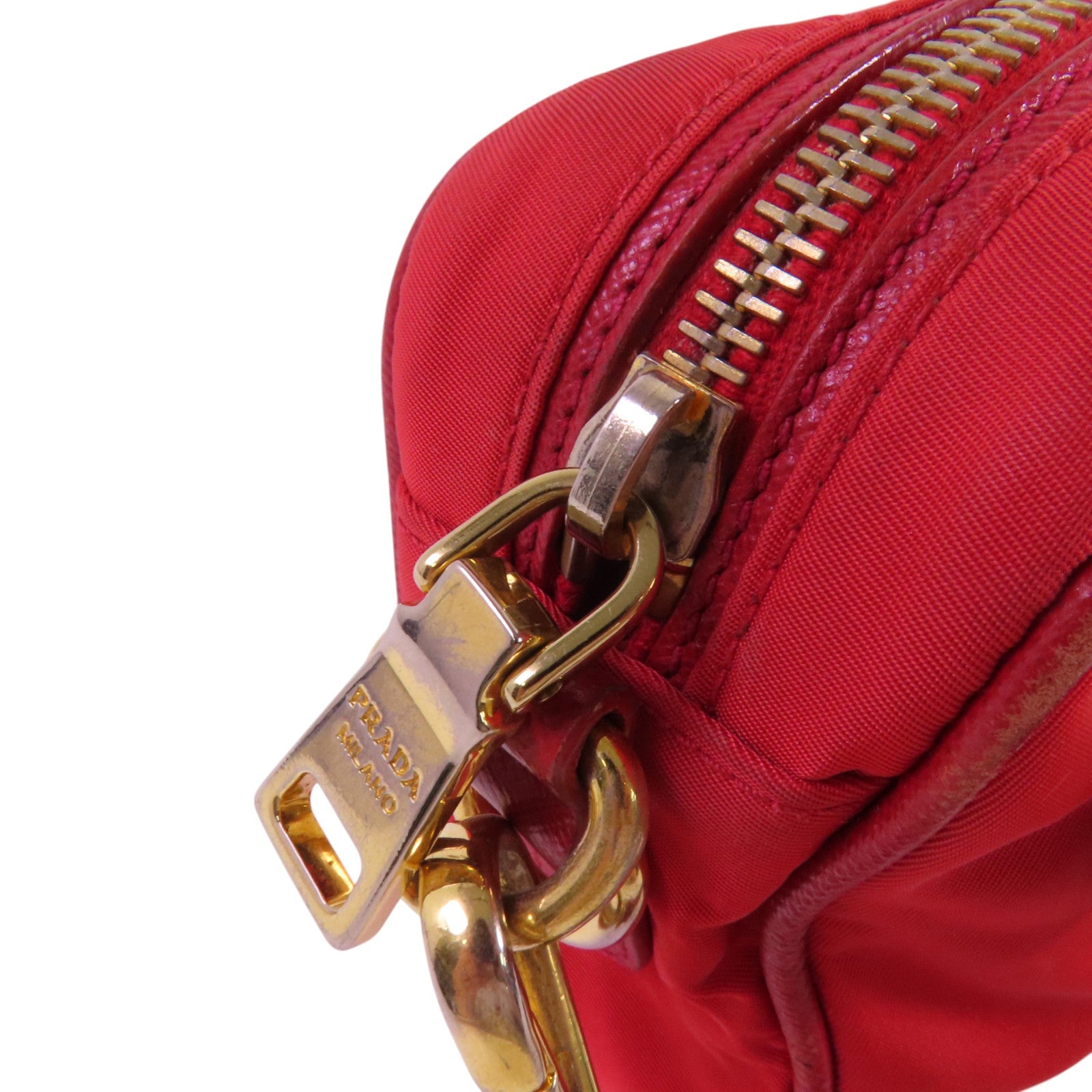 PRADA 尼龍Shoulder Bag金扣肩背袋