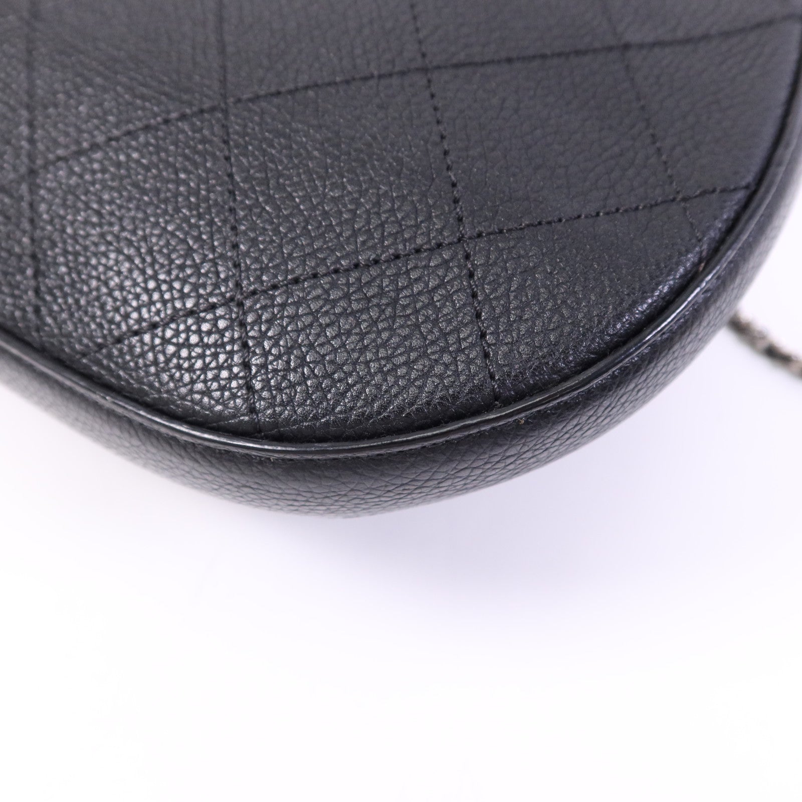 CHANEL 牛皮皮革Shoulder Bag銀扣鏈帶肩背袋