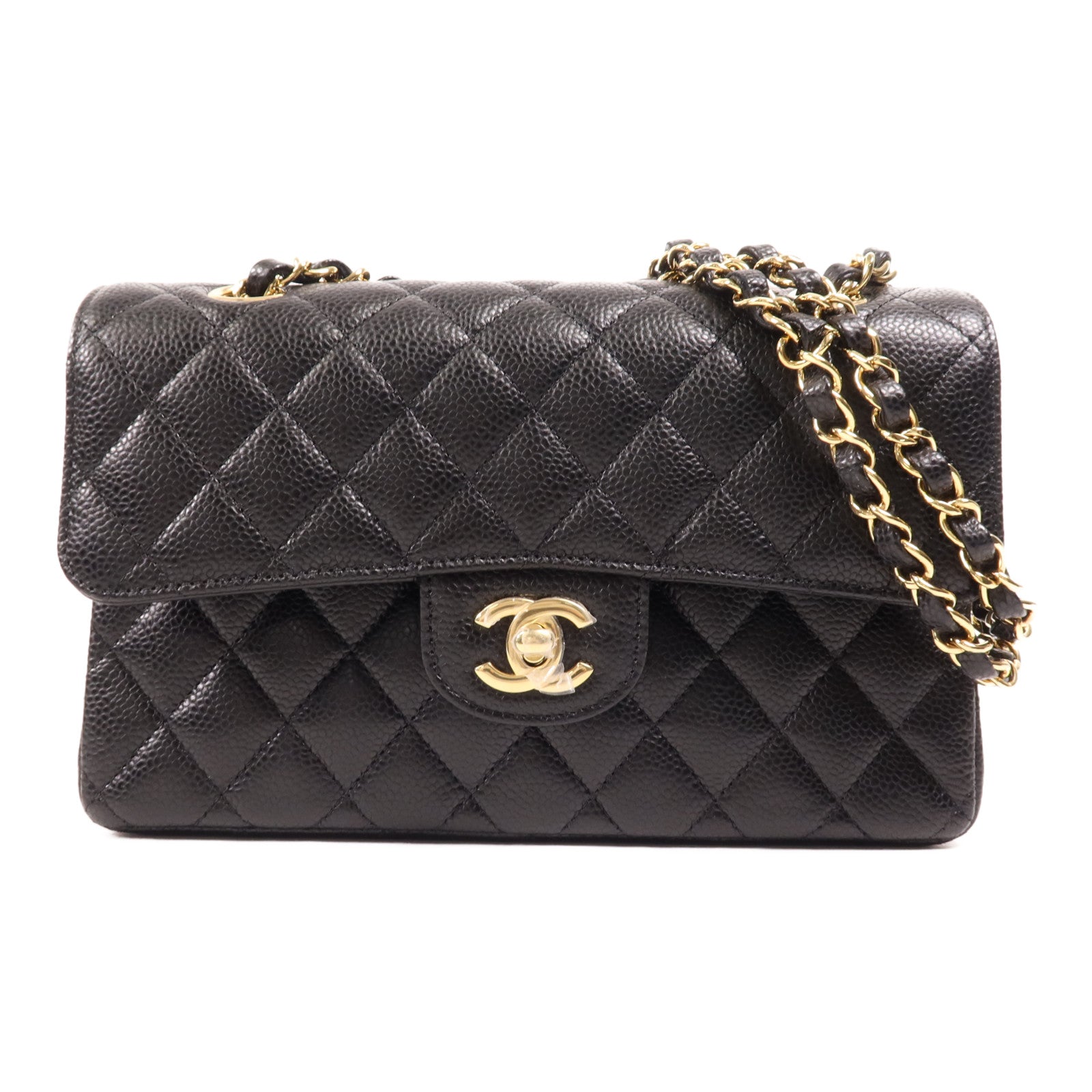 CHANEL 牛皮皮革Classic 23金扣鏈帶肩背袋