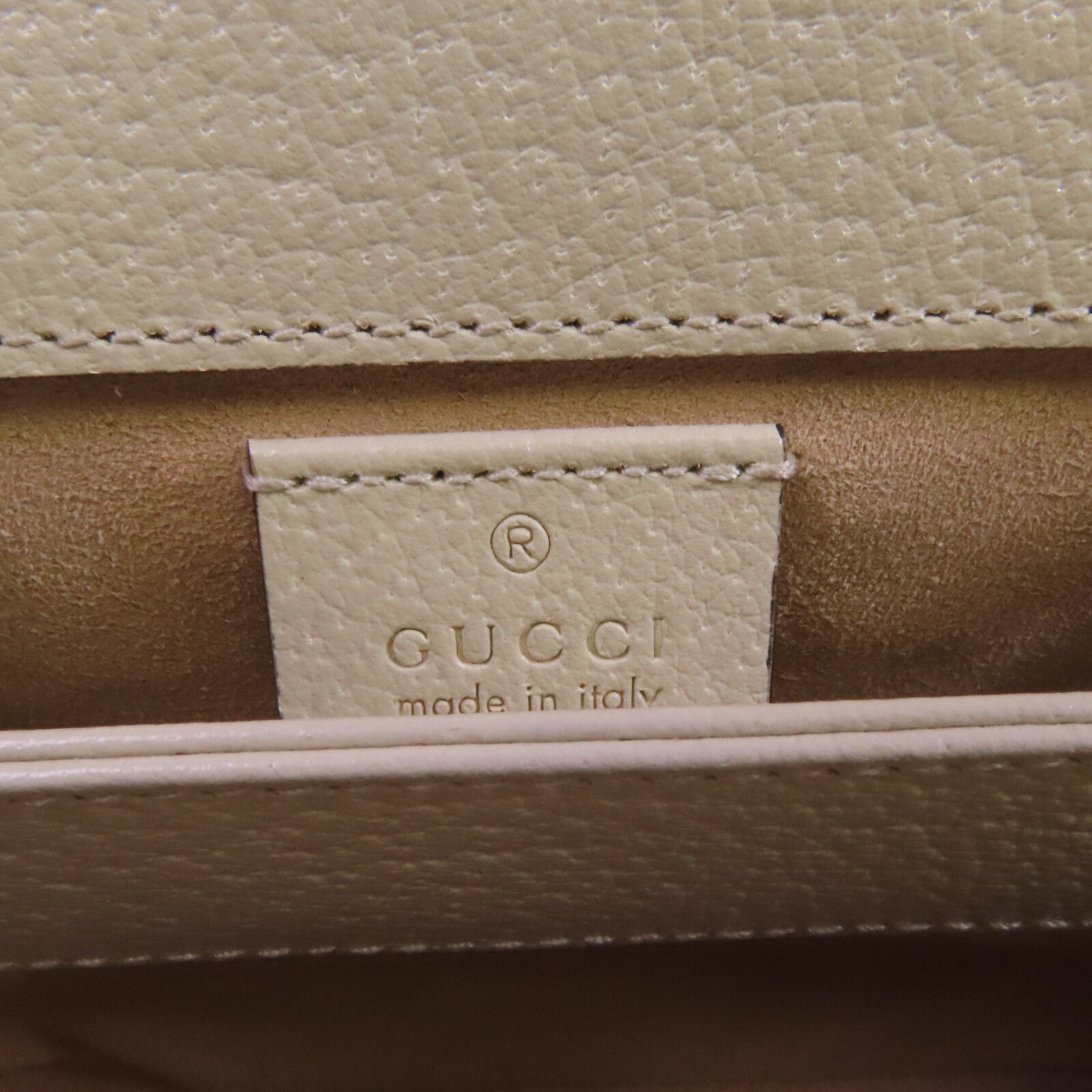 GUCCI 塗層帆布Ophidia金扣鏈帶肩背袋