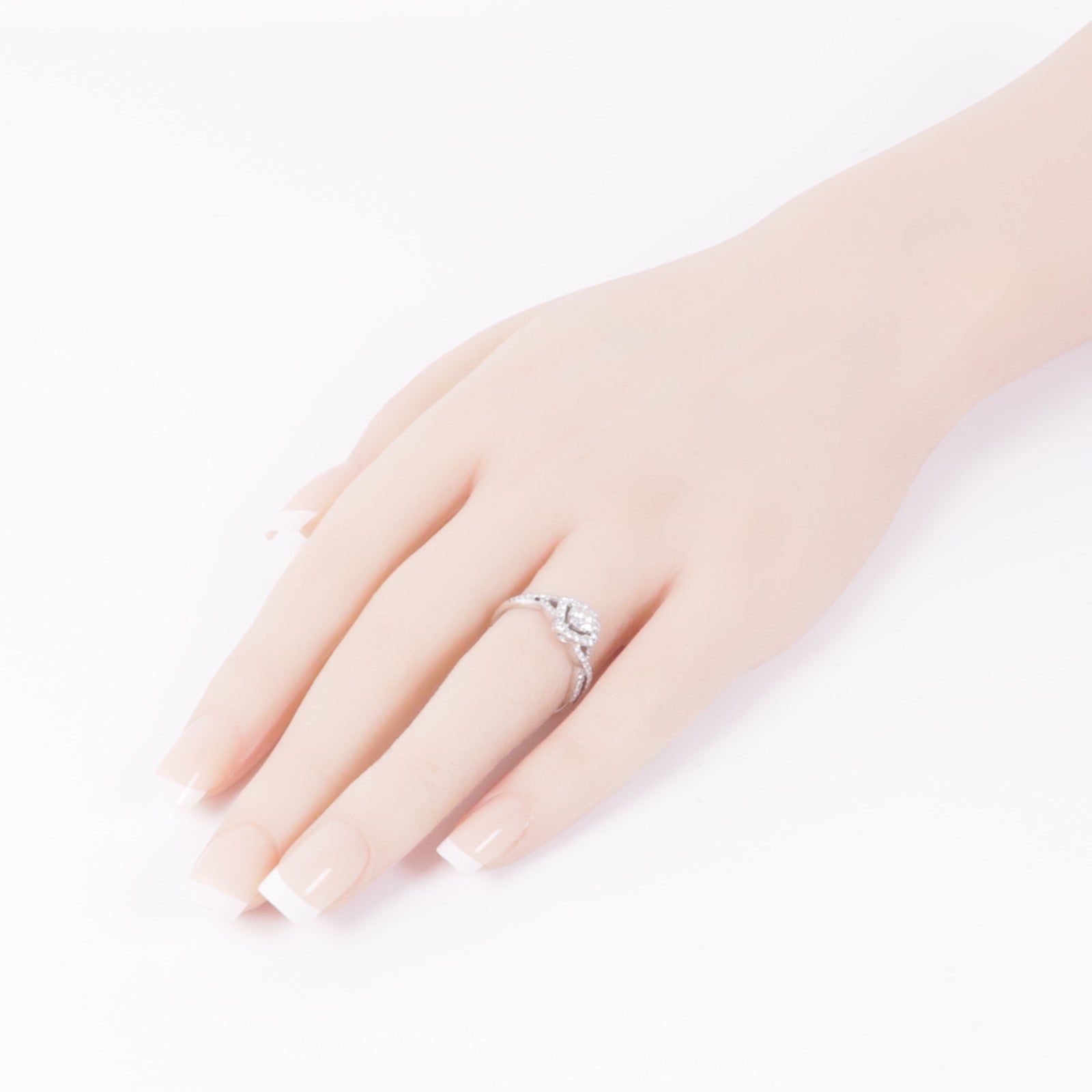 JEWELRY 【激減優惠】18K白金Diamond Ring鑽石戒指US#7.5