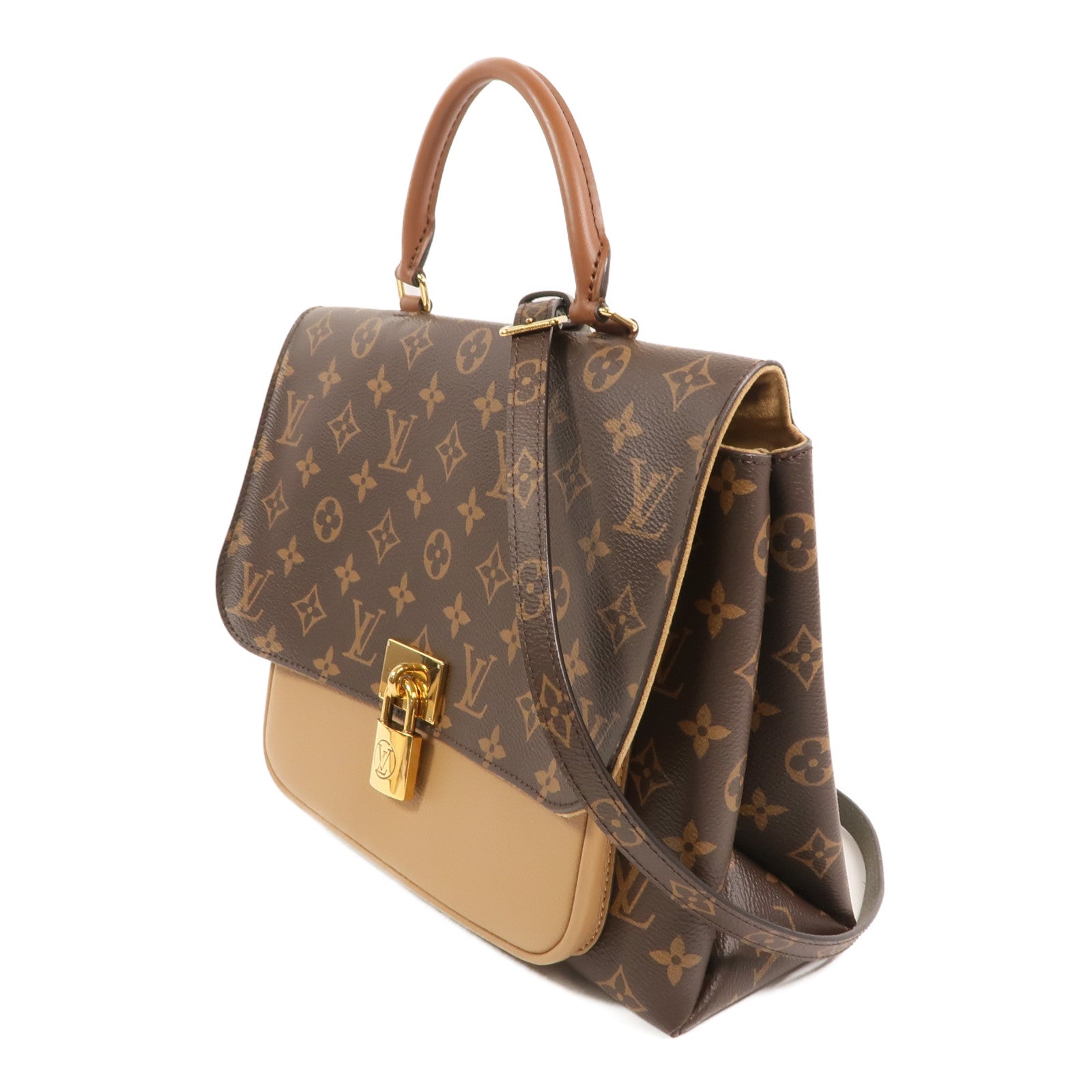LOUIS VUITTON Monogram Marignan金扣手挽肩背兩用袋