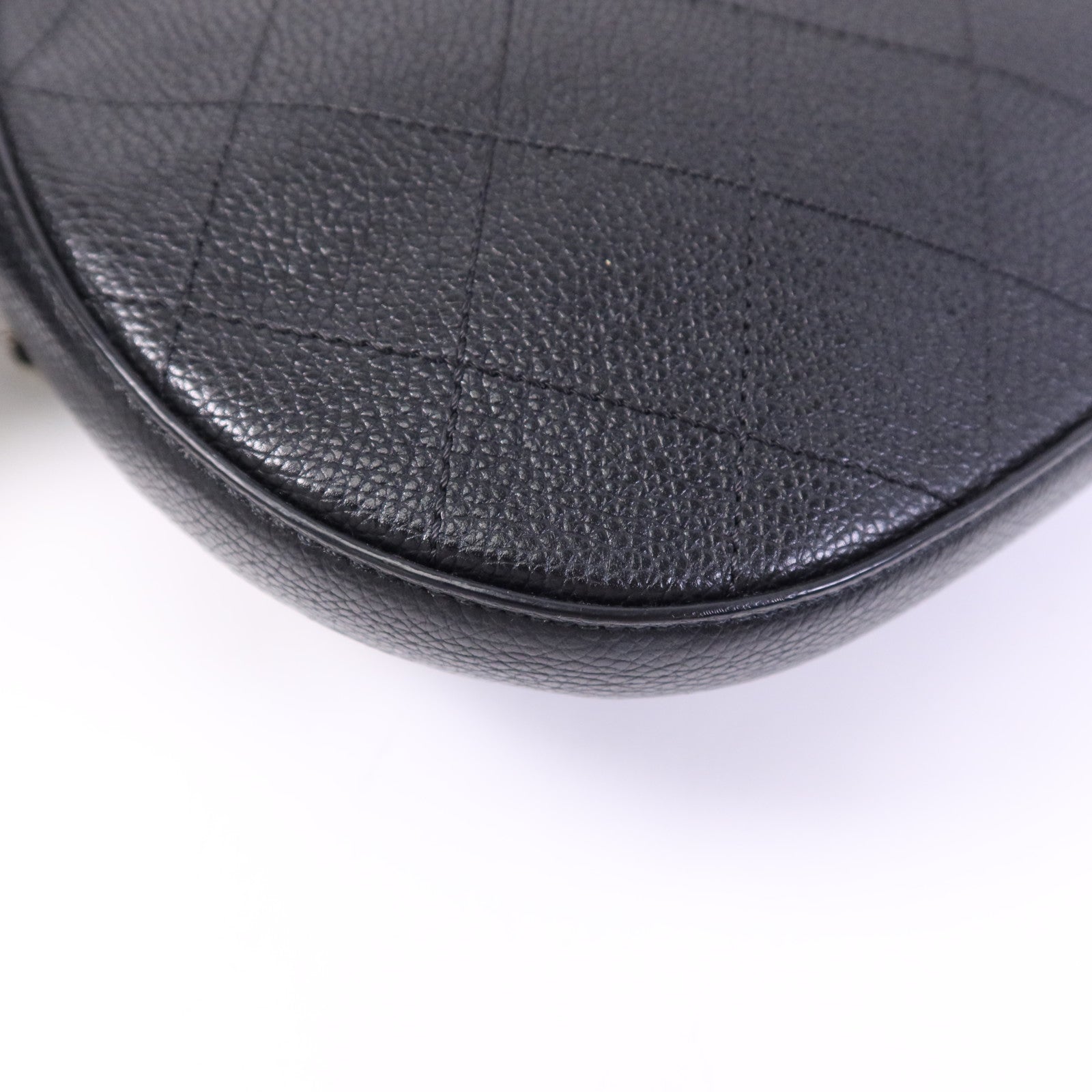 CHANEL 牛皮皮革Shoulder Bag銀扣鏈帶肩背袋