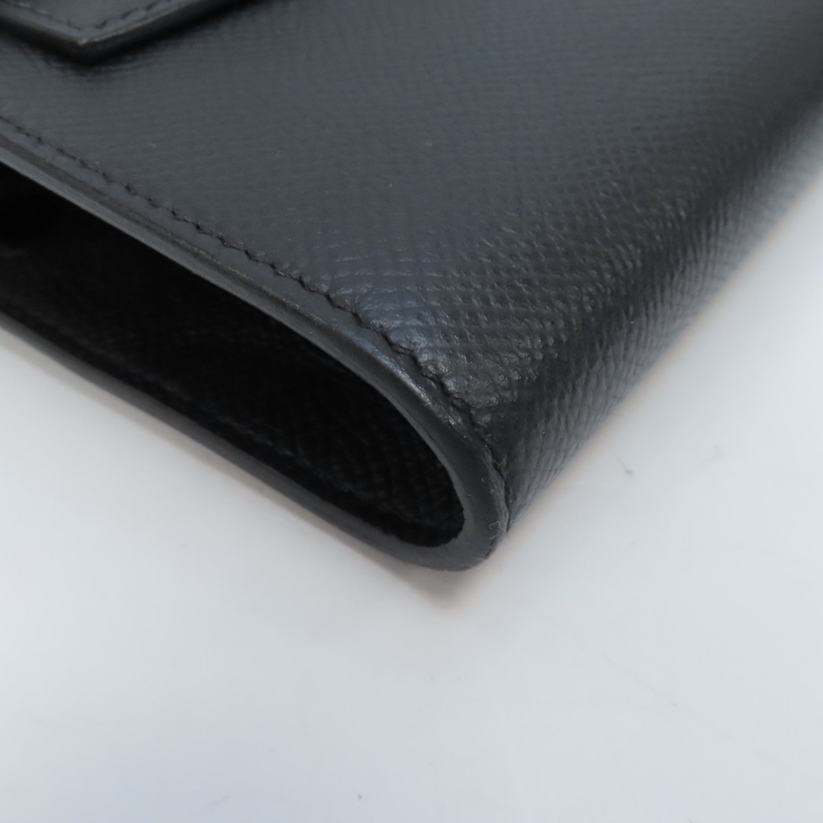 HERMES Togo皮革Kelly To Go銀扣肩背袋Noir/黑色