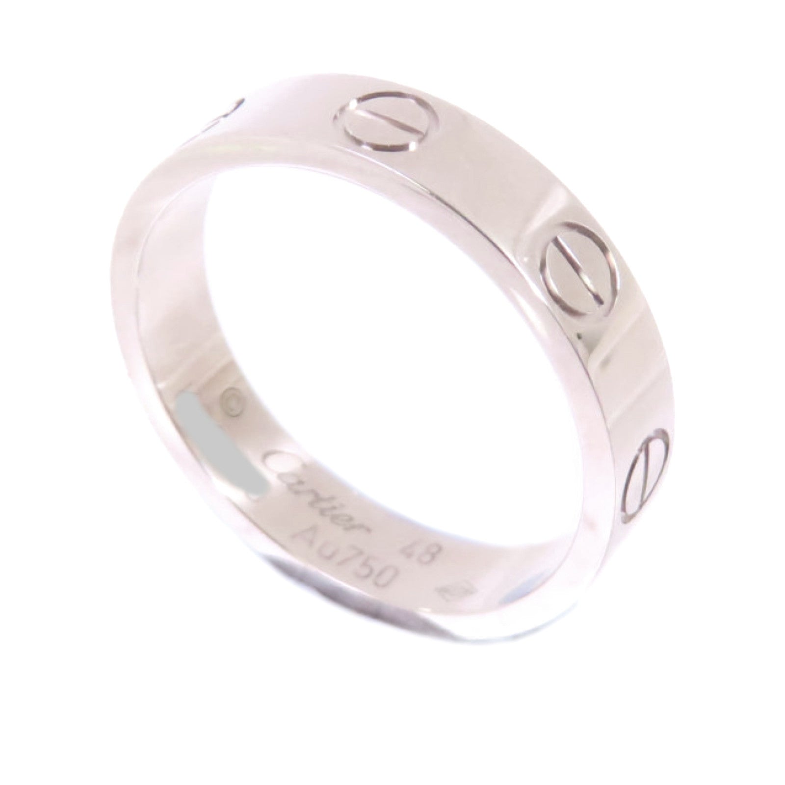 CARTIER 18K白金Love Ring戒指US#4.25/#48