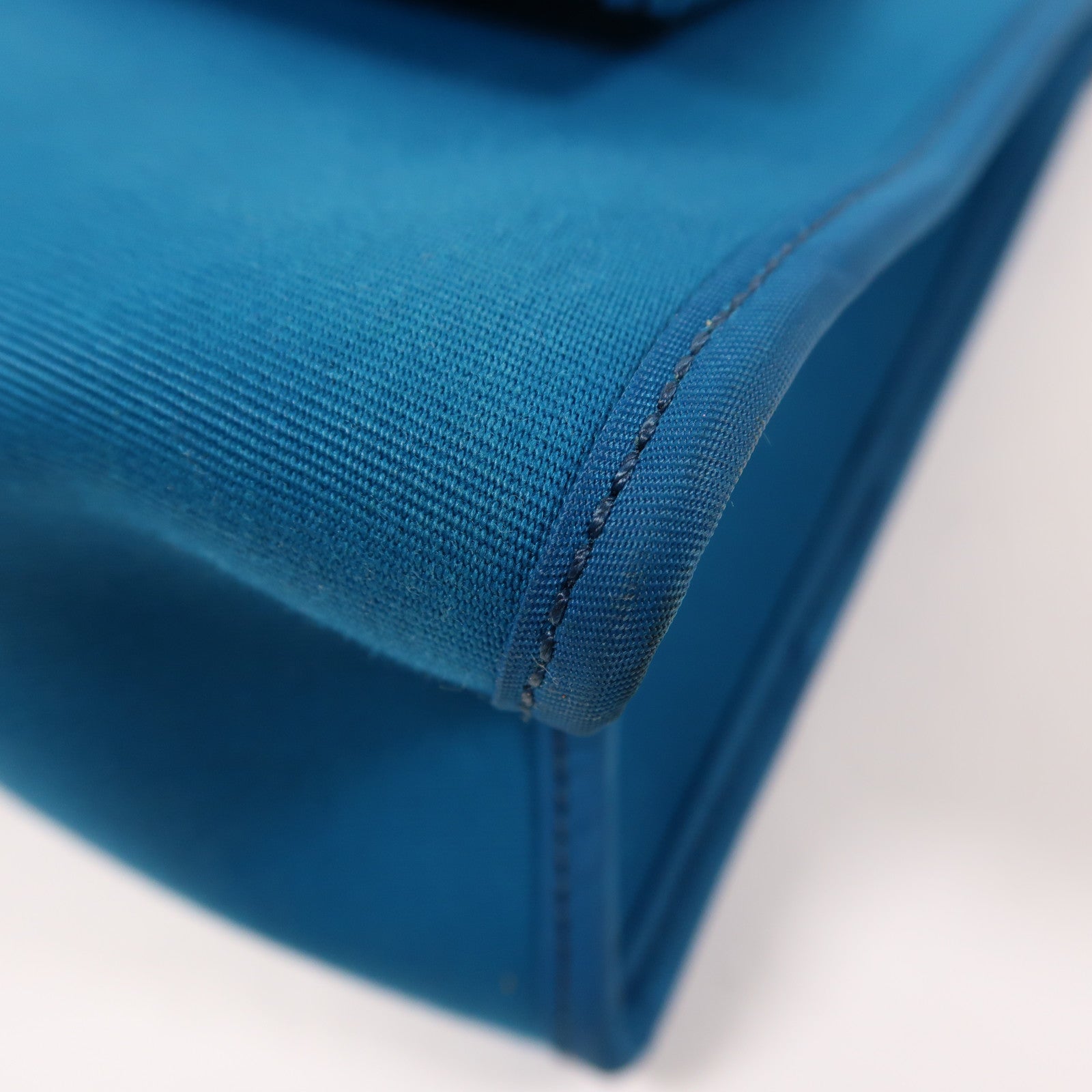 HERMES 帆布Herbag PM銀扣手挽肩背兩用袋Bleu Aztequ