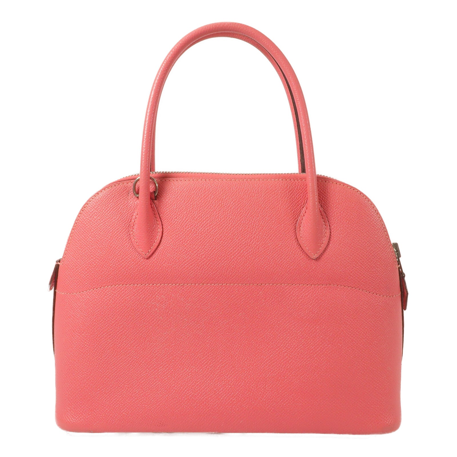 HERMES Epsom皮革Bolide 27手挽肩背兩用袋Rose Azalee