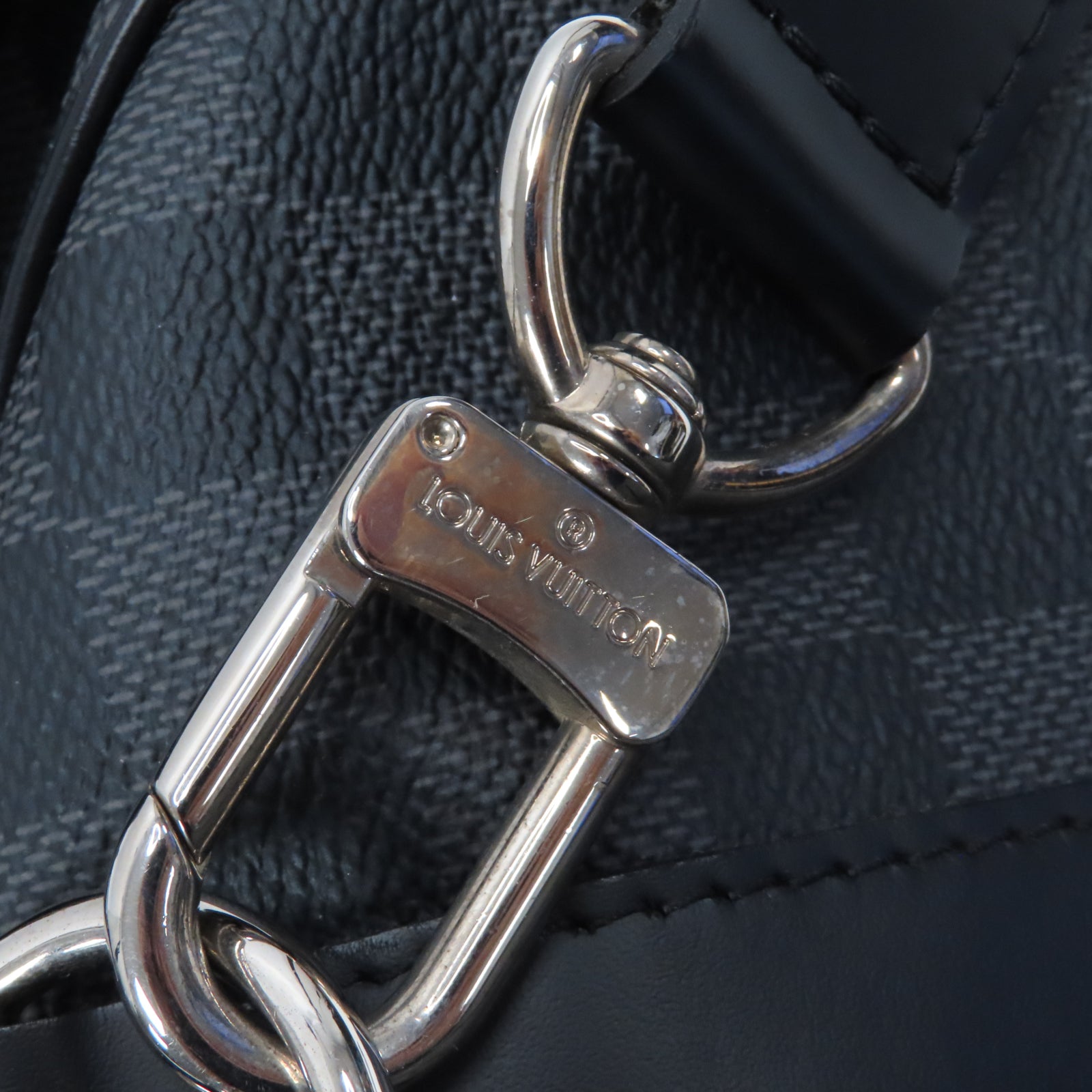 LOUIS VUITTON (PRICE DOWN) LV SHW Keepall Bandouliere 55 2way Bag N41413 Damier Graphite