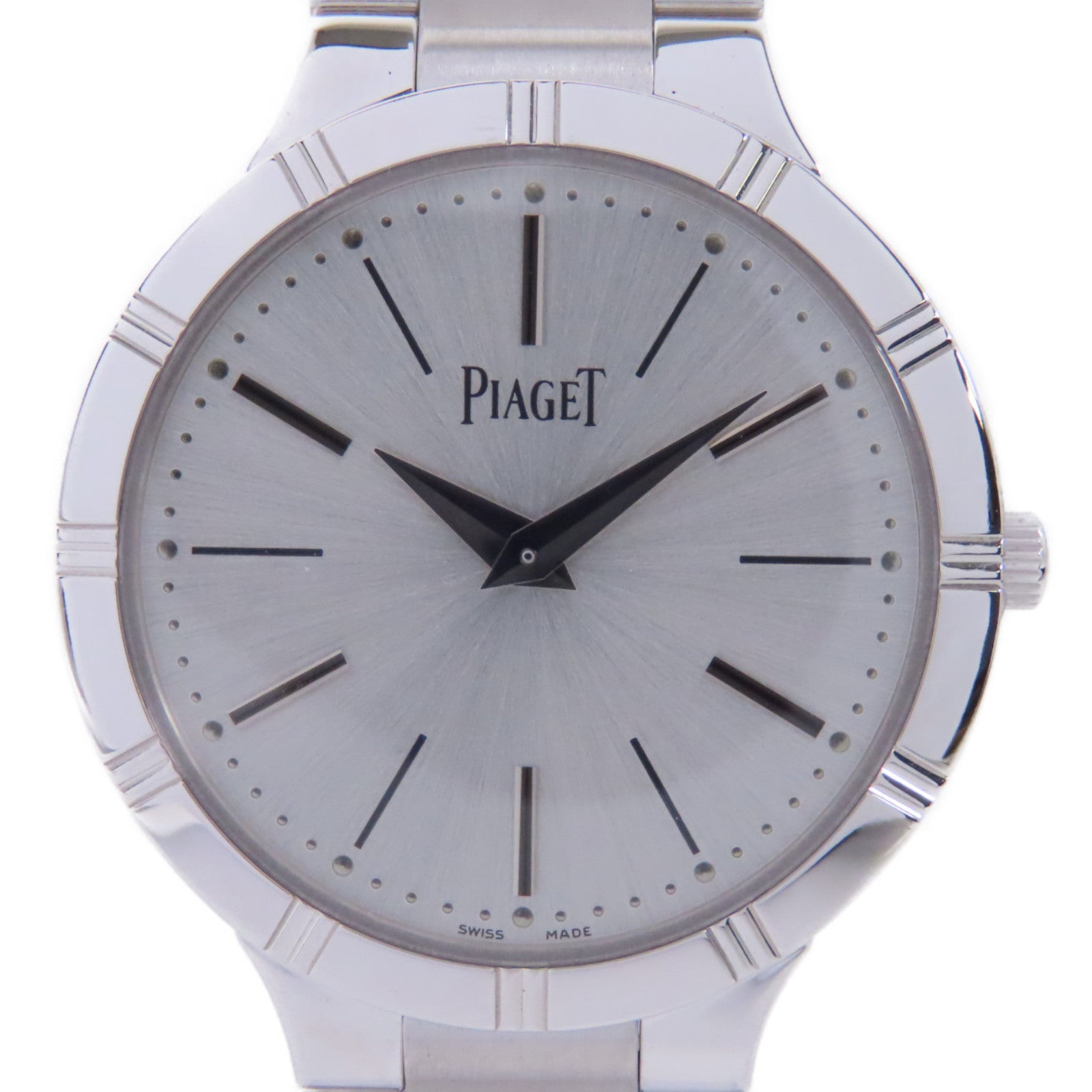 PIAGET Dancer 18K白金手錶石英機芯銀色
