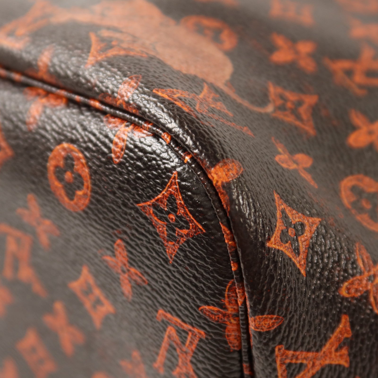 LOUIS VUITTON Catgram Neverfull MM金扣肩背袋