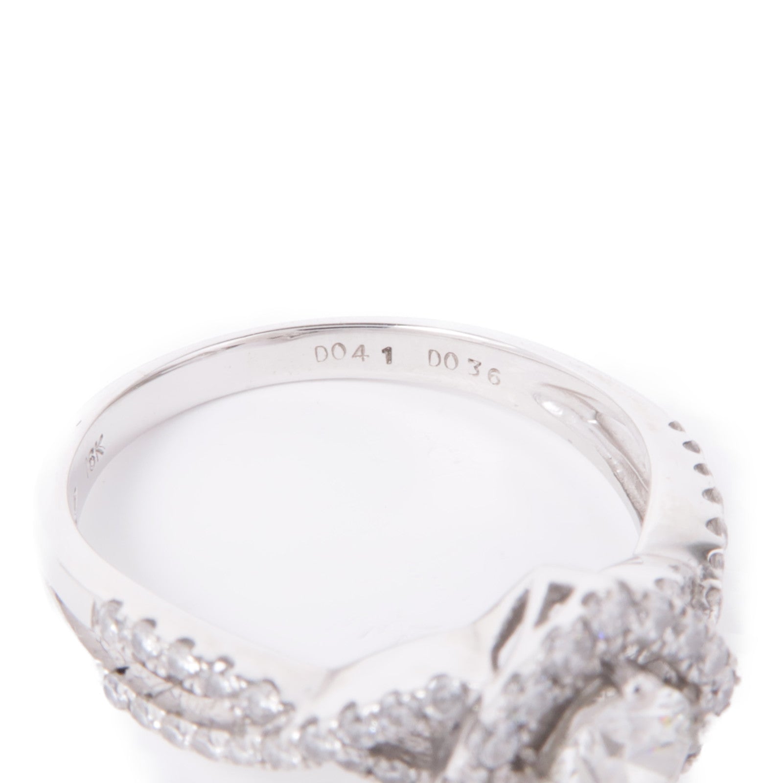 JEWELRY 【激減優惠】18K白金Diamond Ring鑽石戒指US#7.5