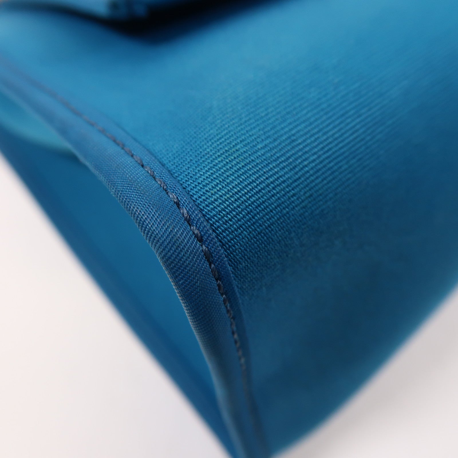 HERMES 帆布Herbag PM銀扣手挽肩背兩用袋Bleu Aztequ