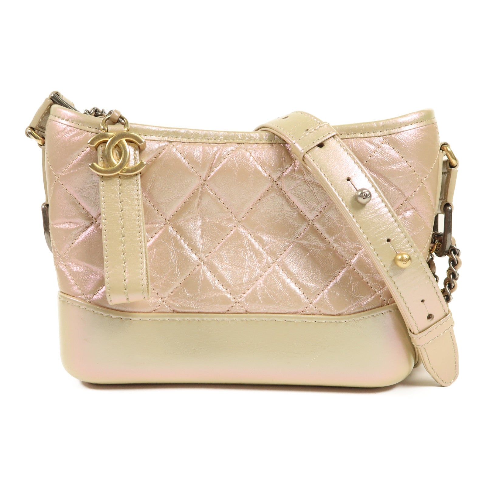CHANEL 【激減優惠】牛皮皮革Gabrielle鏈帶肩背袋