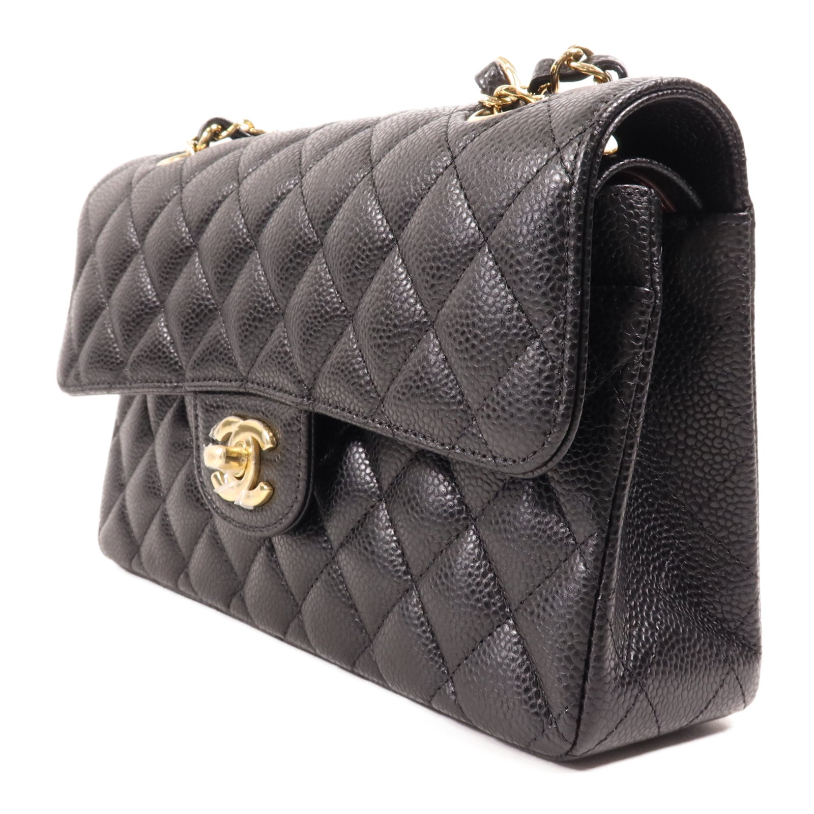 CHANEL 牛皮皮革Classic 23金扣鏈帶肩背袋