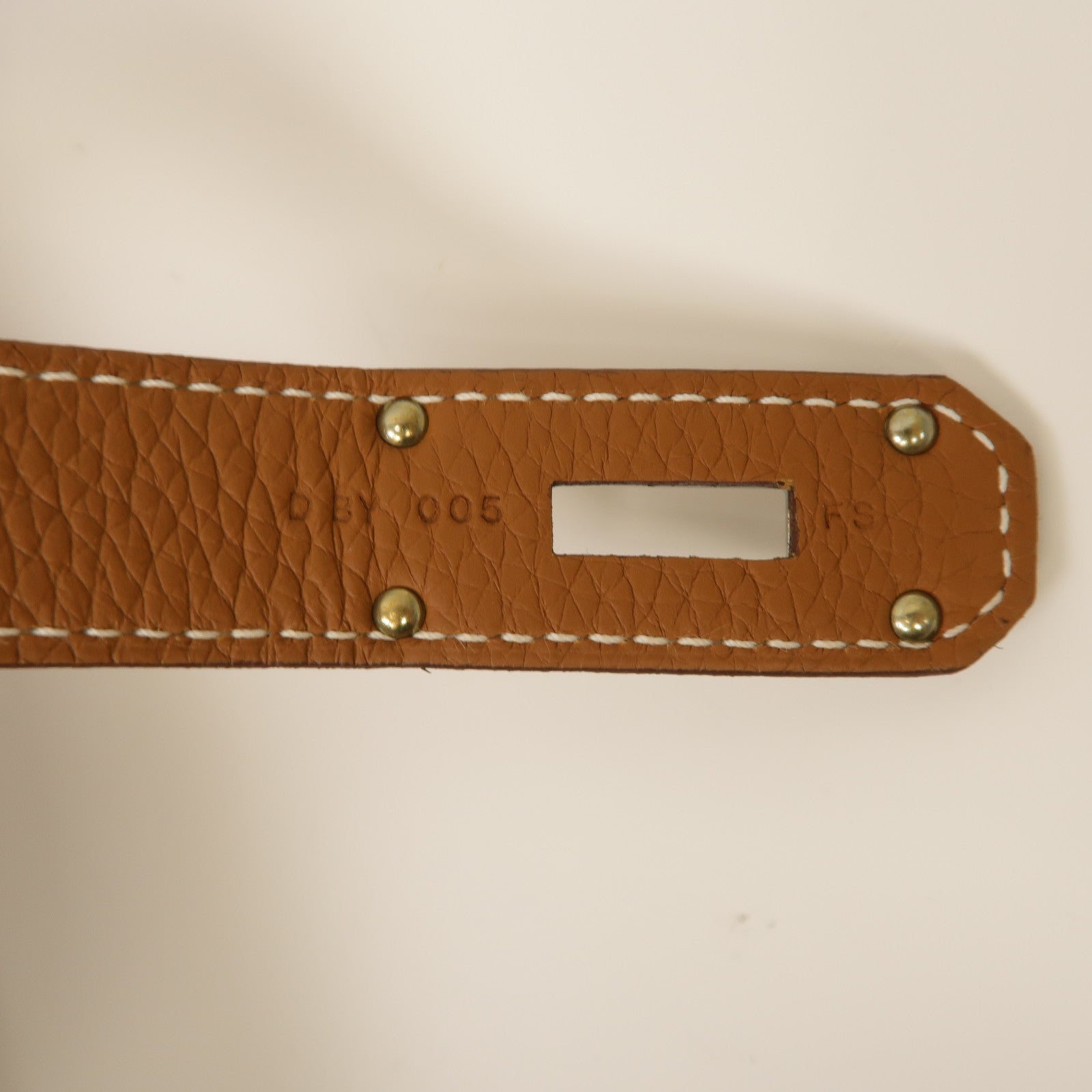 HERMES Clemence皮革Jypsiere 31銀扣肩背袋經典駝色