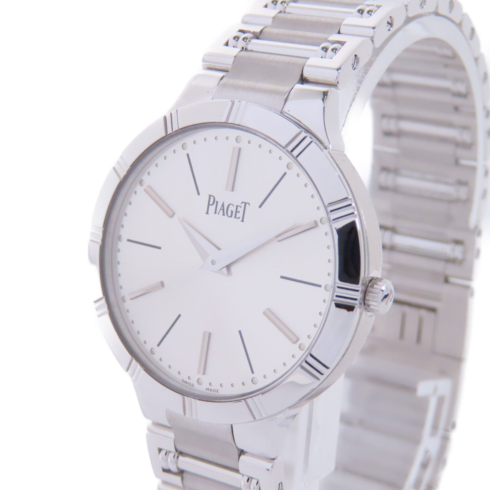 PIAGET Dancer 18K白金手錶石英機芯銀色