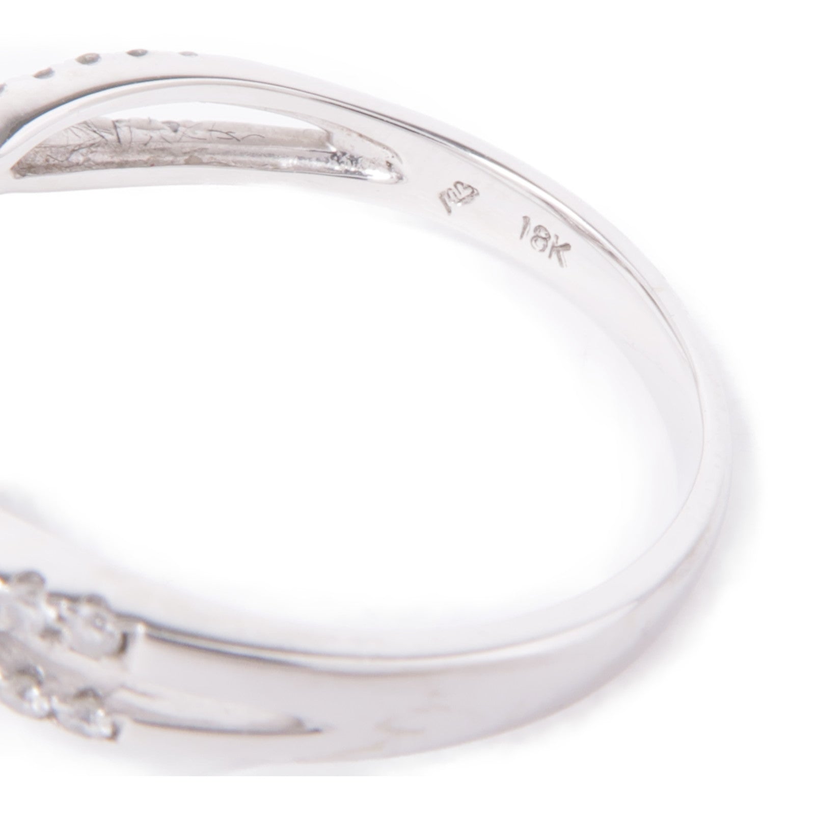 JEWELRY 【激減優惠】18K白金Diamond Ring鑽石戒指US#7.5