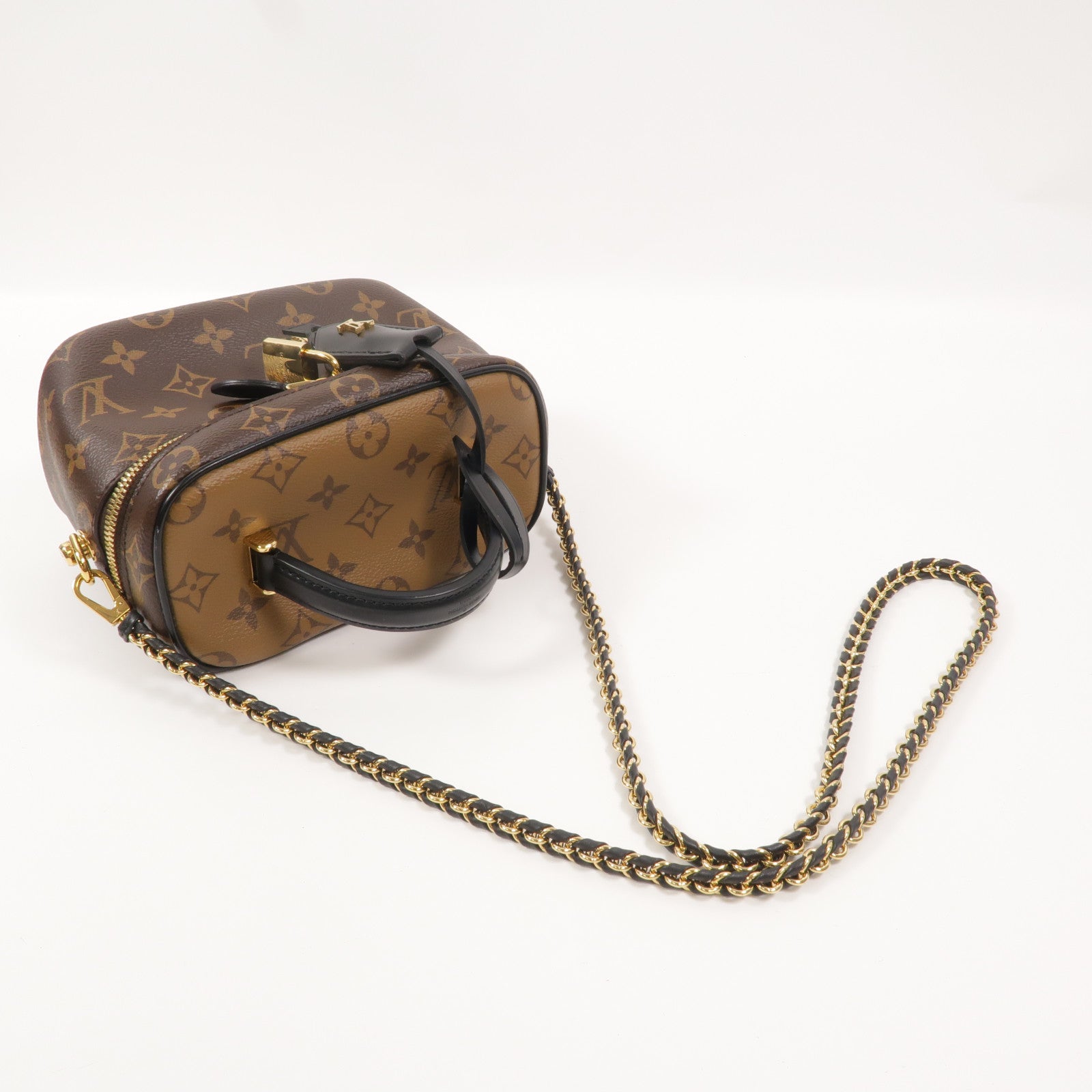 LOUIS VUITTON Monogram Reverse Vanity PM手挽肩背兩用袋