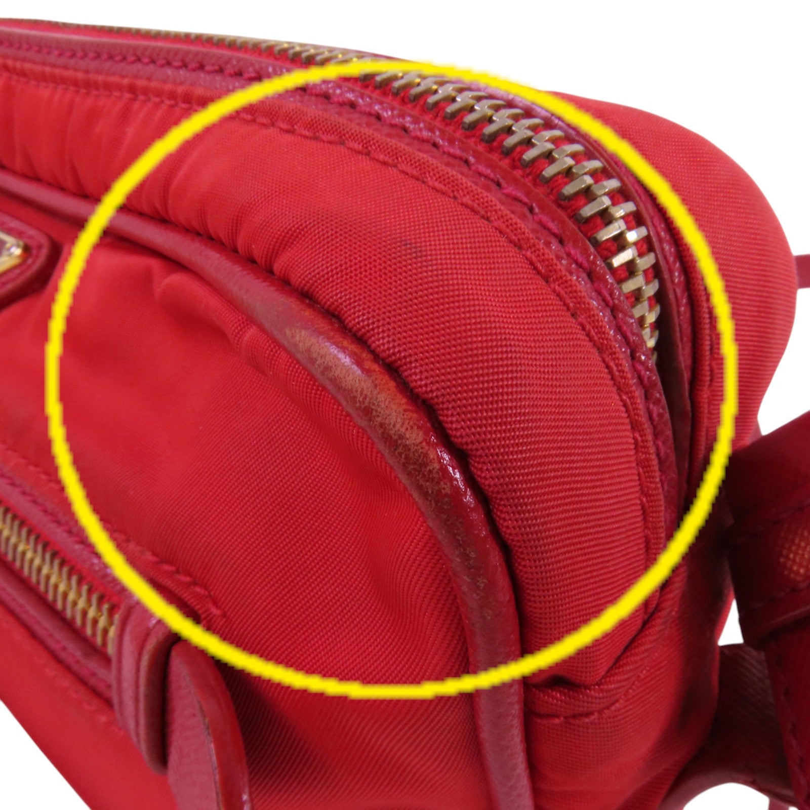 PRADA 尼龍Shoulder Bag金扣肩背袋