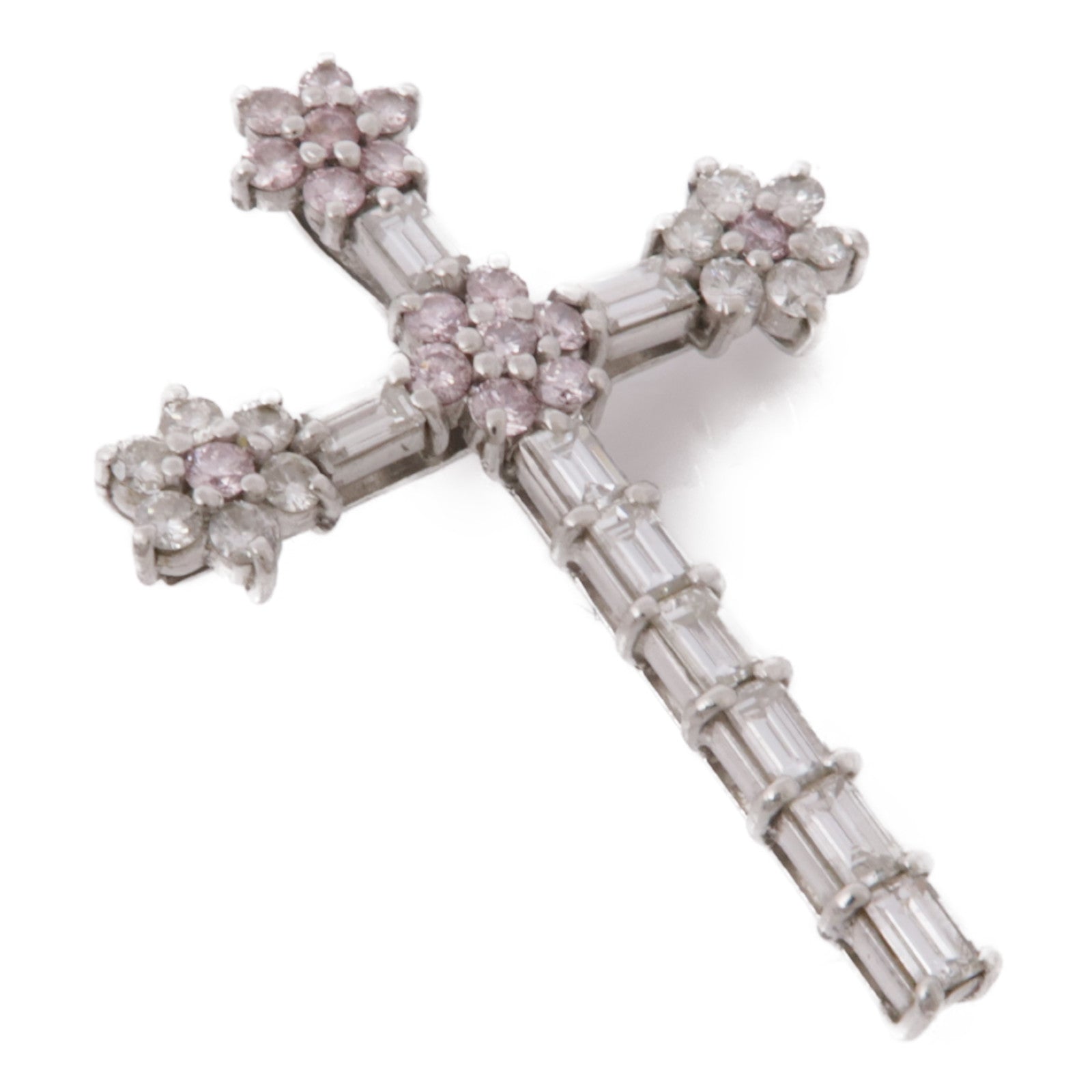 JEWELRY 【激減優惠】PT900鉑金Pink Diamond Top鑽石吊墜