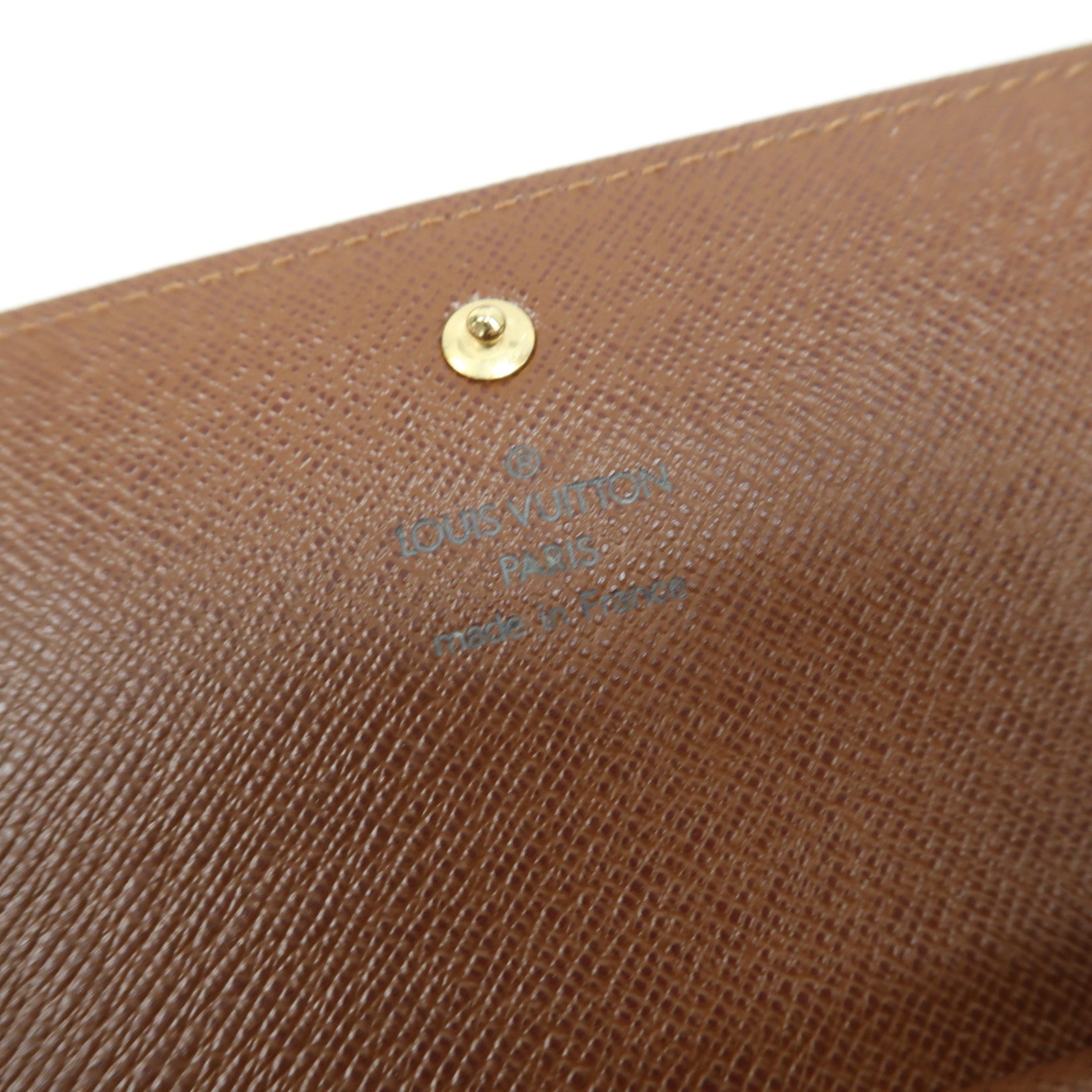 LOUIS VUITTON Monogram Long Wallet金扣長錢包啡色