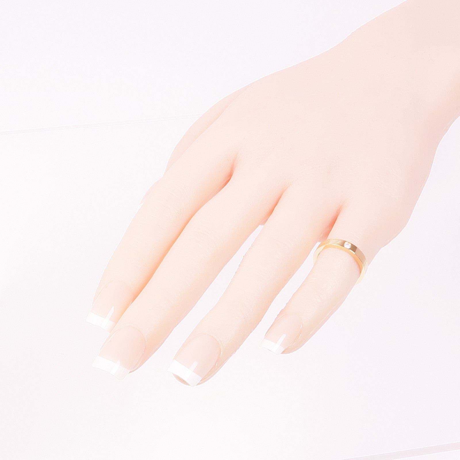 CARTIER 18K玫瑰金C De Cartier鑽石戒指Cartier#46/US#2.5