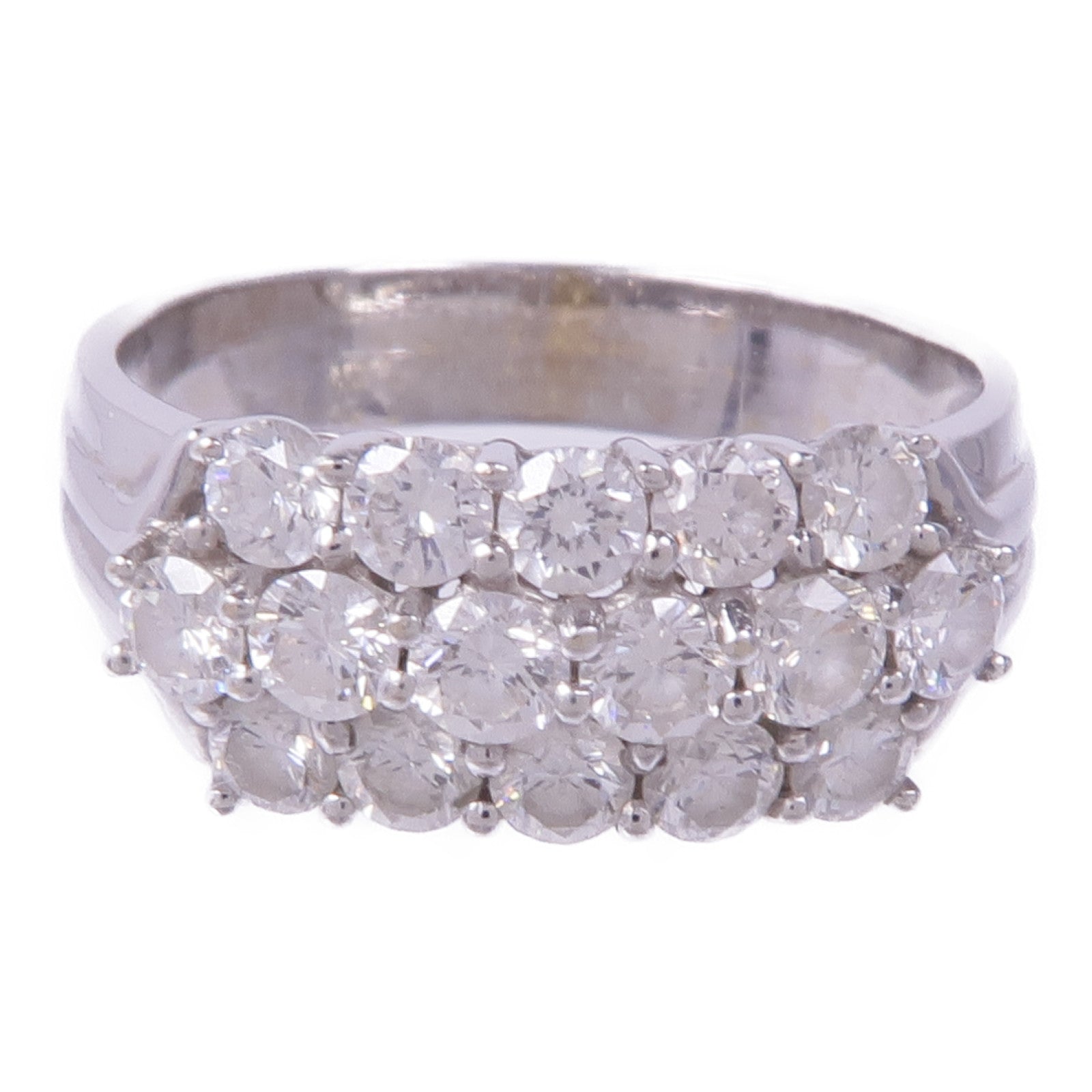 JEWELRY 【激減優惠】18K白金Diamond Ring鑽石戒指US#7