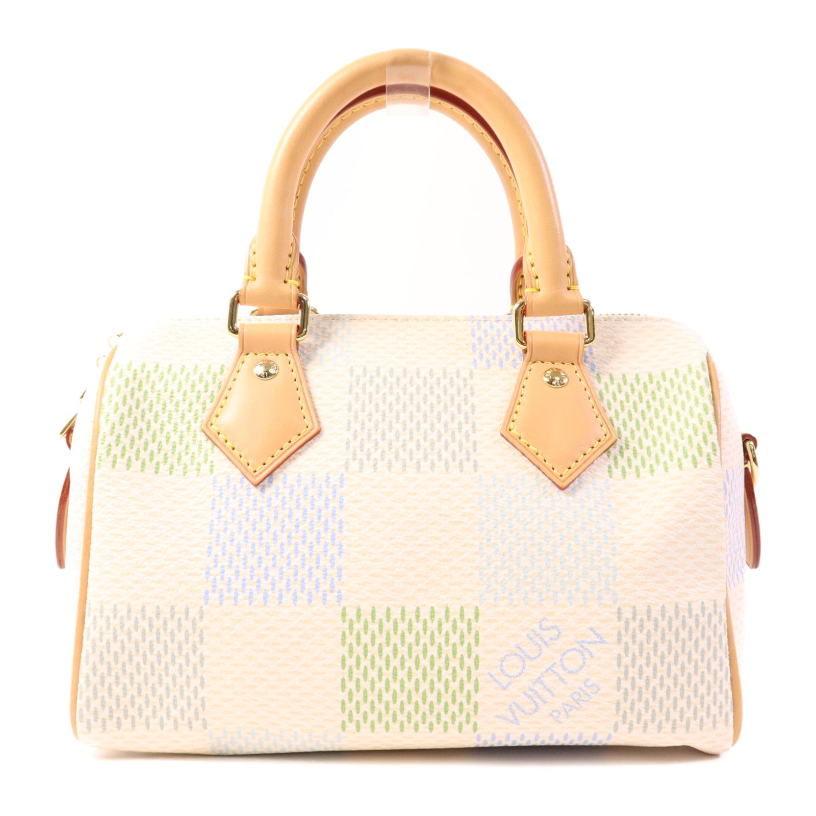 LOUIS VUITTON Damier Giant Speedy Bandouliere 20金扣手挽肩背兩用袋