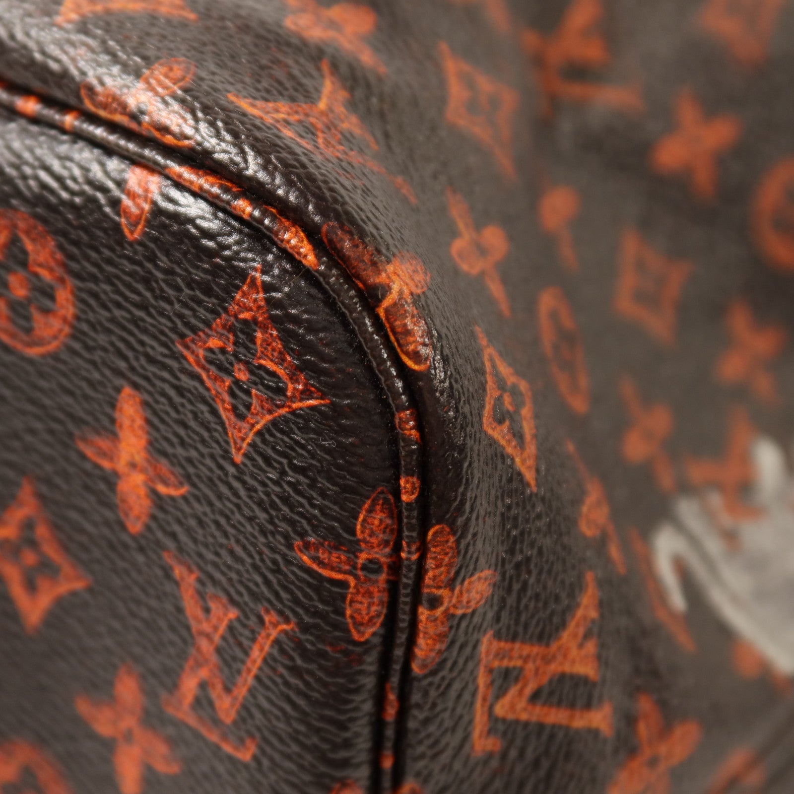 LOUIS VUITTON Catgram Neverfull MM金扣肩背袋