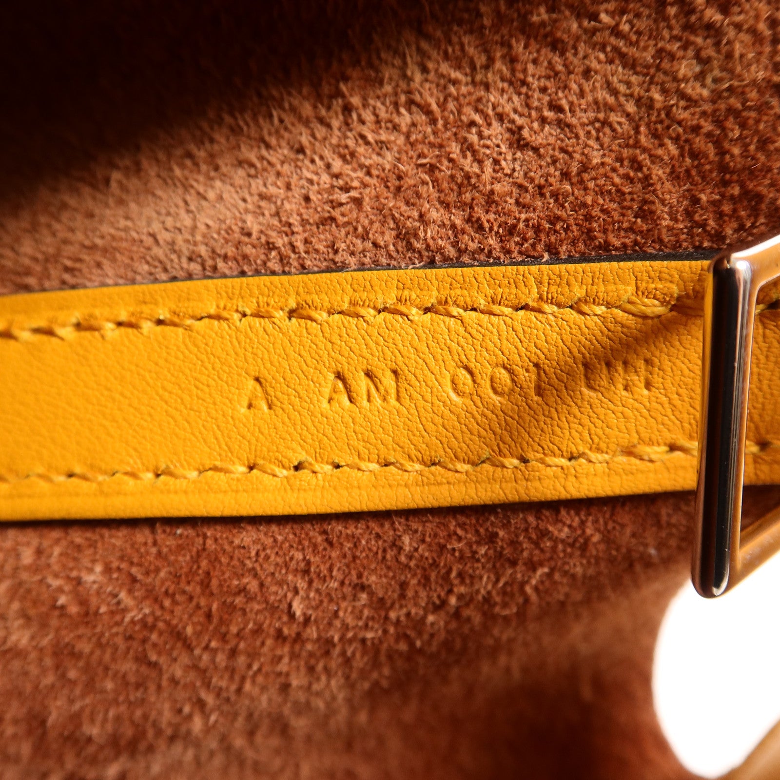 HERMES Clemence皮革Picotin PM手挽袋Cuivre/Jaune d'Or