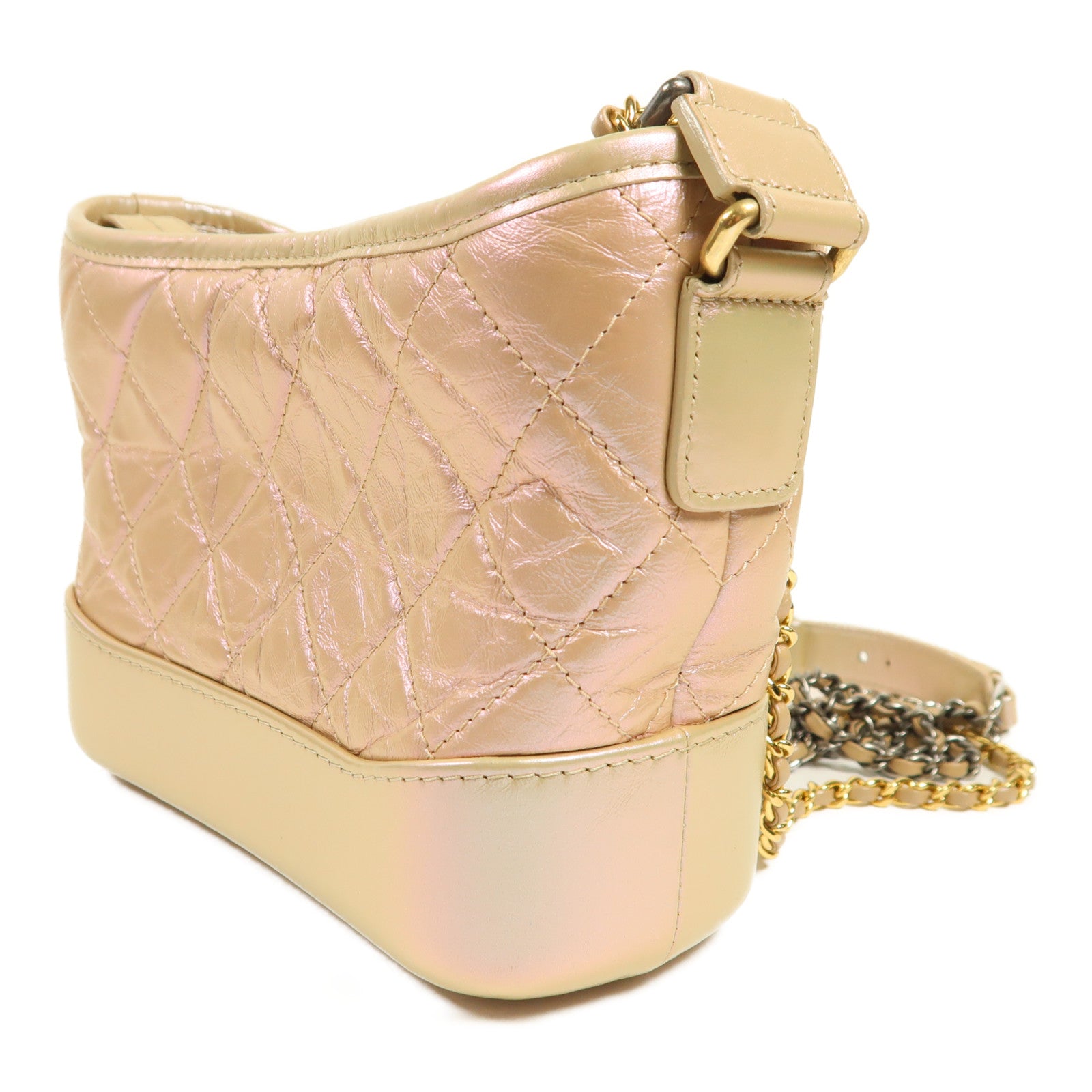 CHANEL 牛皮皮革Gabrielle鏈帶肩背袋